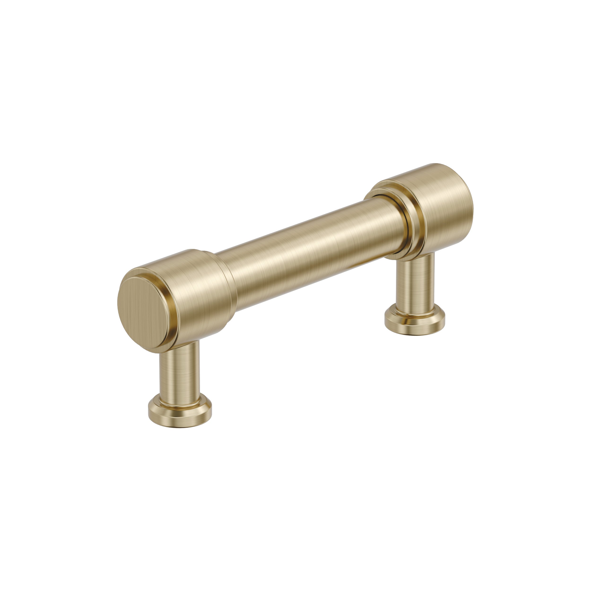 Faircrest 3 inch (76mm) Center-to-Center Golden Champagne Cabinet Pull