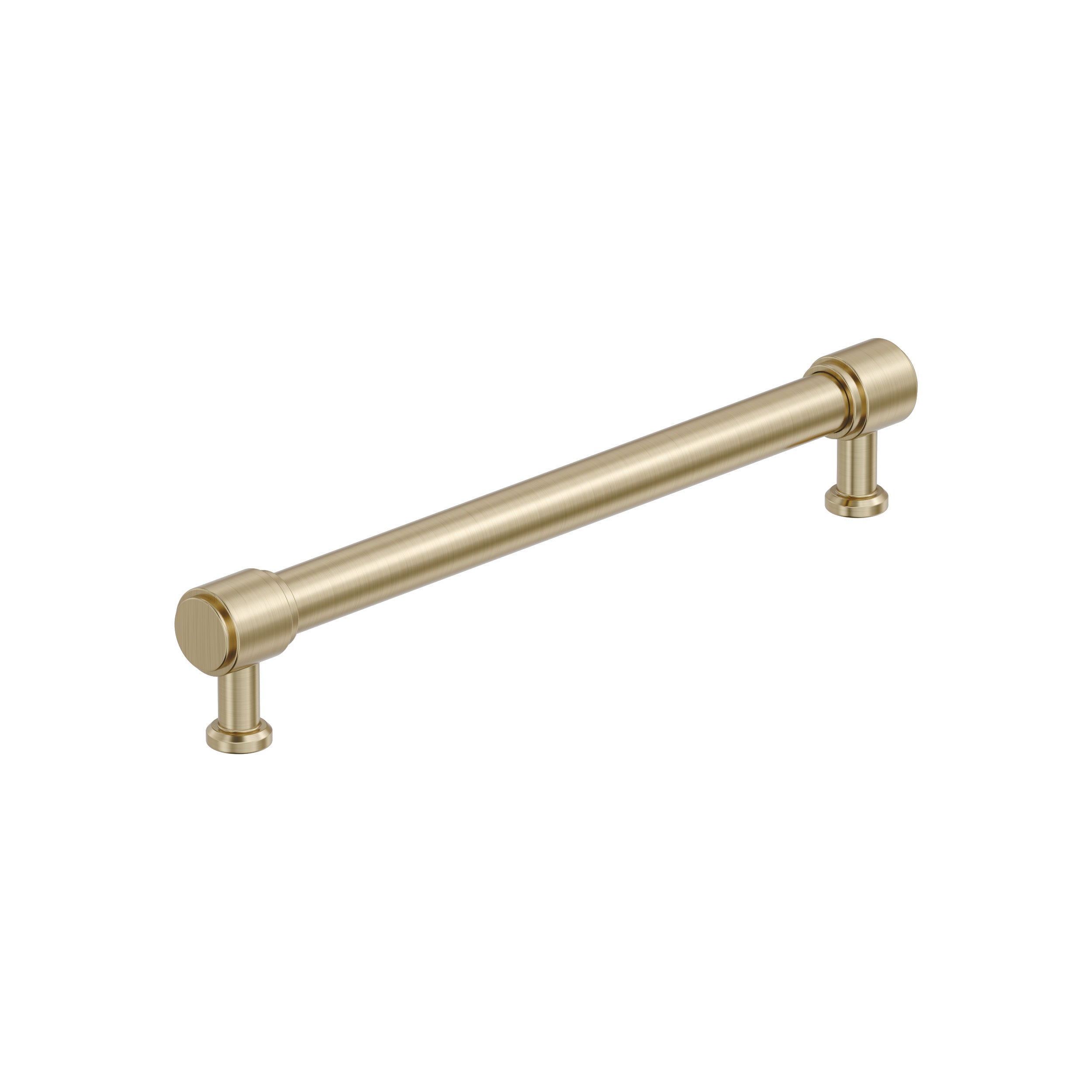 Faircrest 7-9/16 inch (192mm) Center-to-Center Golden Champagne Cabinet Pull