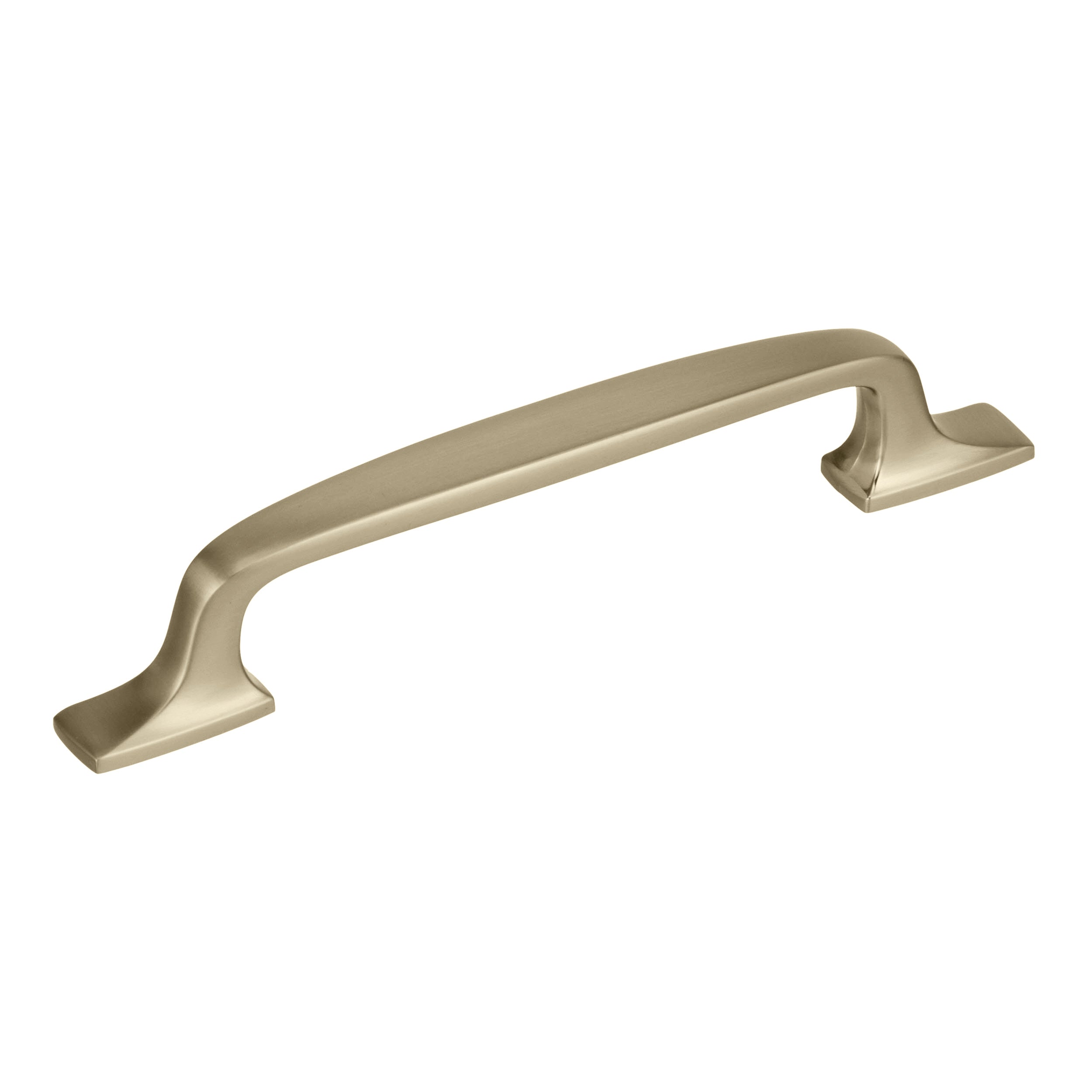 Highland Ridge 5-1/16 inch (128mm) Center-to-Center Golden Champagne Cabinet Pull