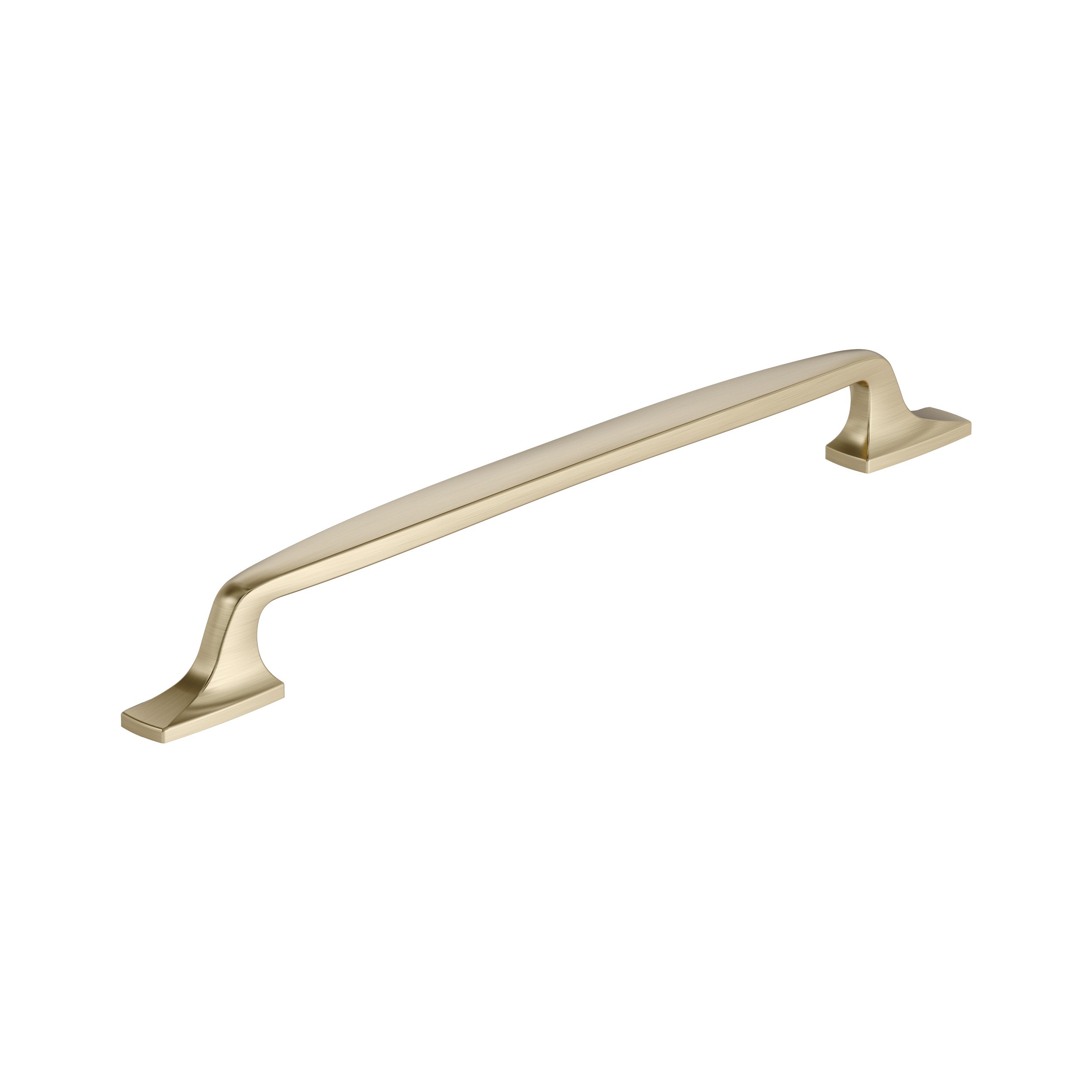 Highland Ridge 10-1/16 inch (256mm) Center-to-Center Golden Champagne Cabinet Pull