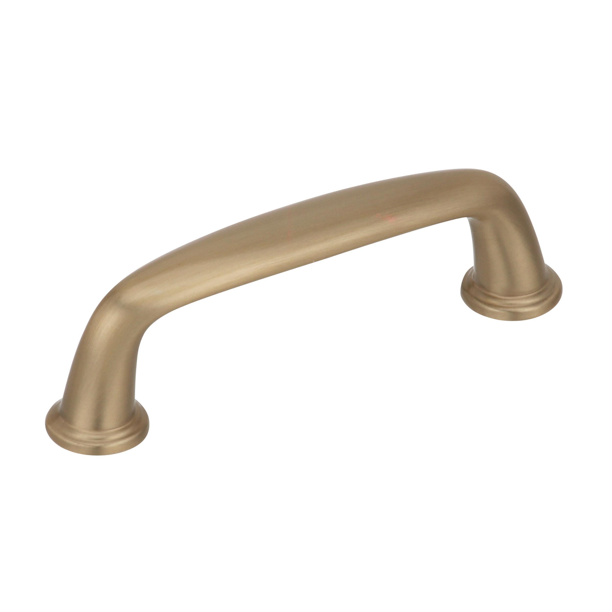 Kane 3 inch (76mm) Center-to-Center Golden Champagne Cabinet Pull