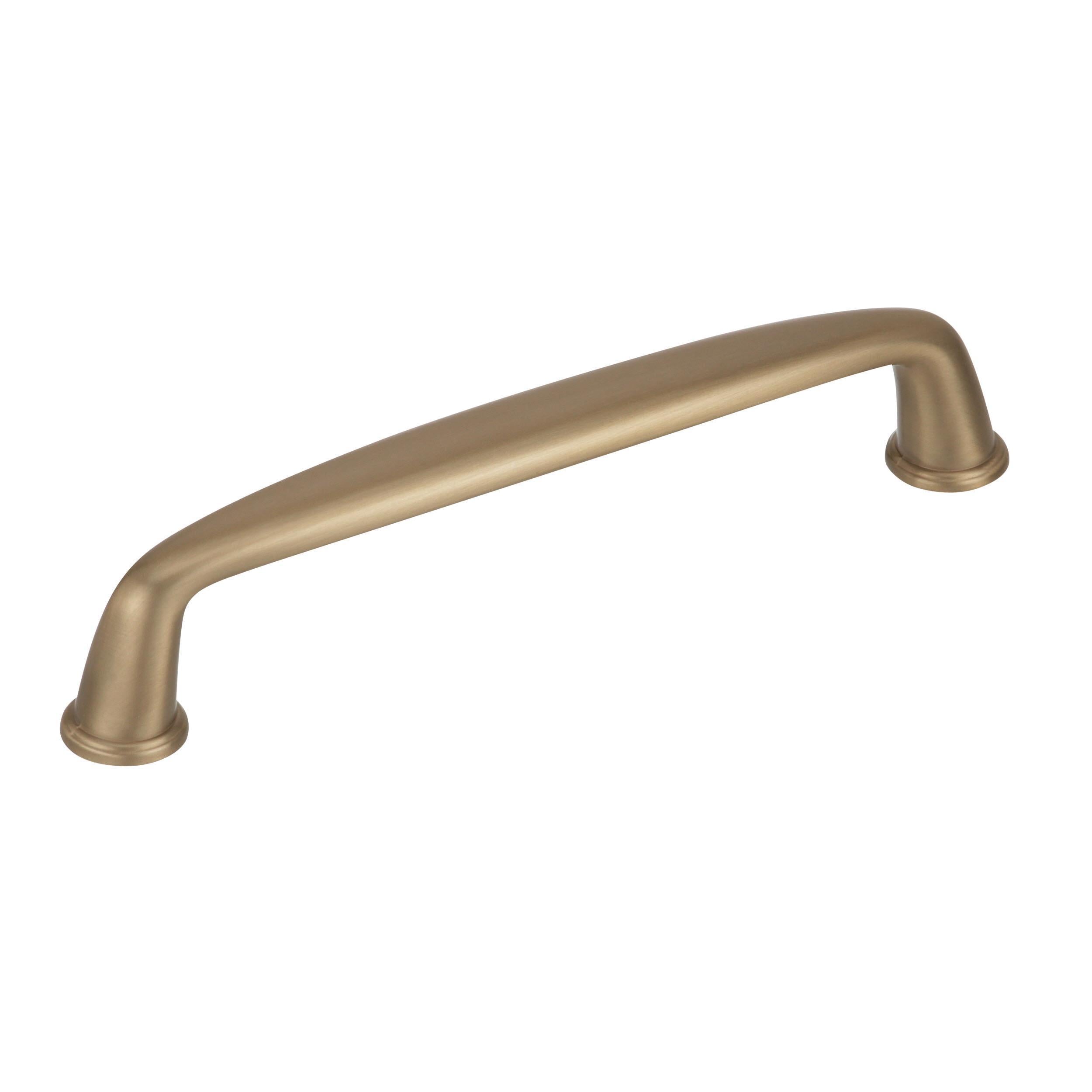 Kane 5-1/16 inch (128mm) Center-to-Center Golden Champagne Cabinet Pull