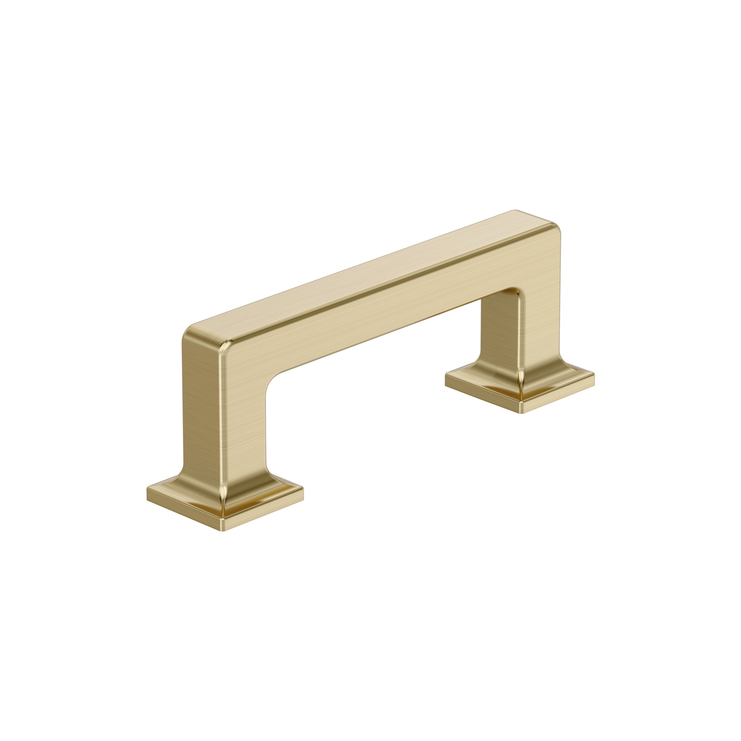 Lintel 3 inch (76mm) Center-to-Center Golden Champagne Cabinet Pull