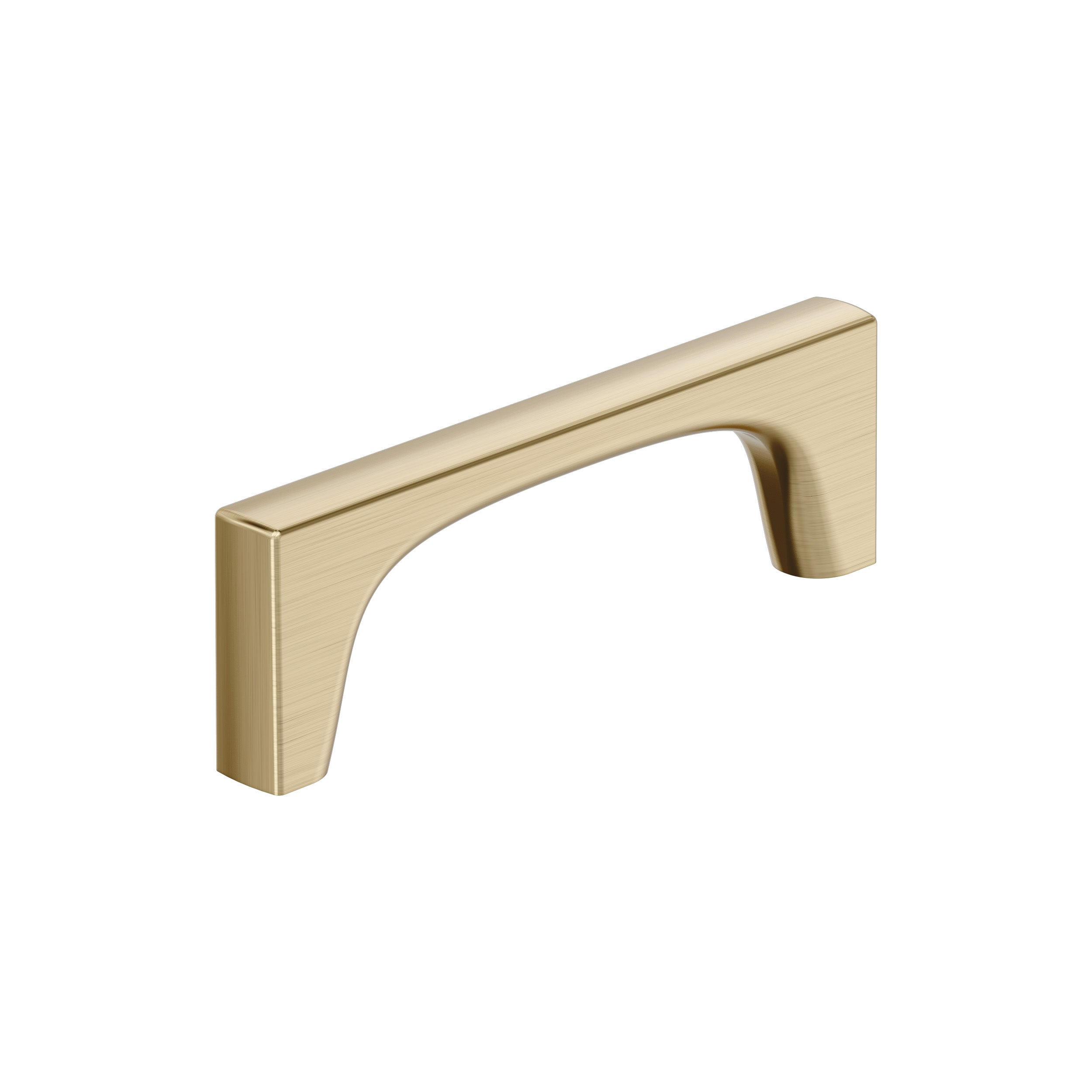 Merced 3-3/4 inch (96mm) Center-to-Center Golden Champagne Cabinet Pull