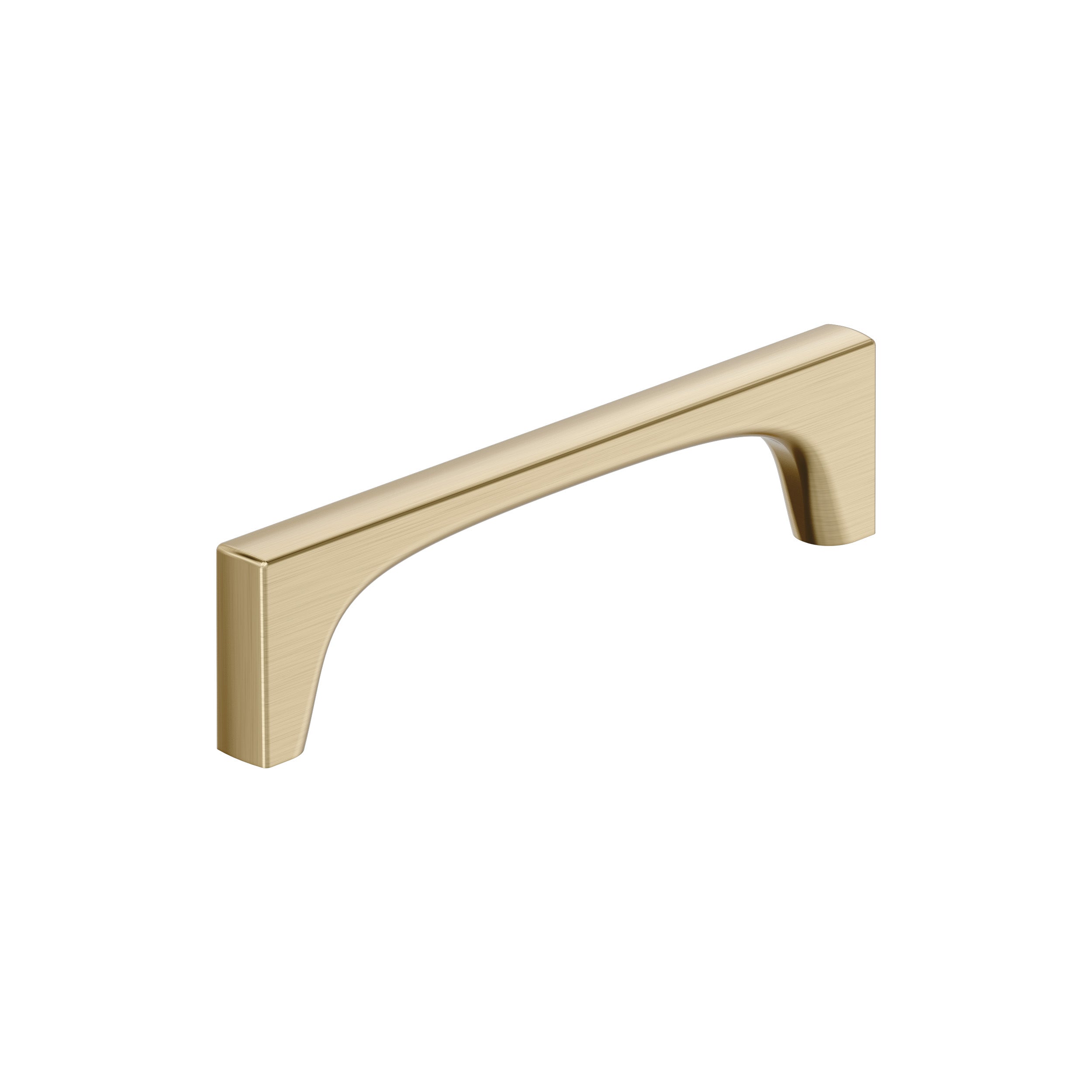 Merced 5-1/16 inch (128mm) Center-to-Center Golden Champagne Cabinet Pull