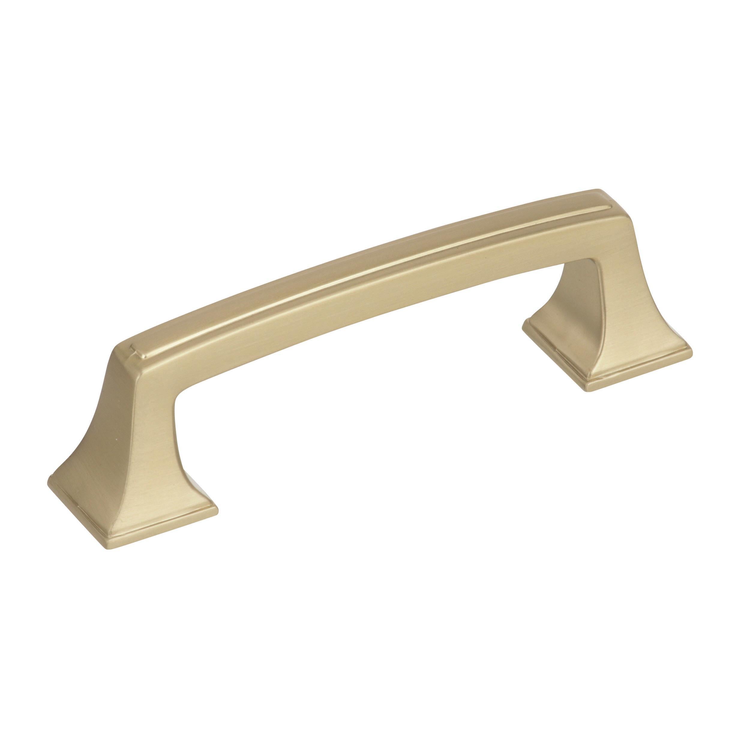 Mulholland 3 inch (76mm) Center-to-Center Golden Champagne Cabinet Pull
