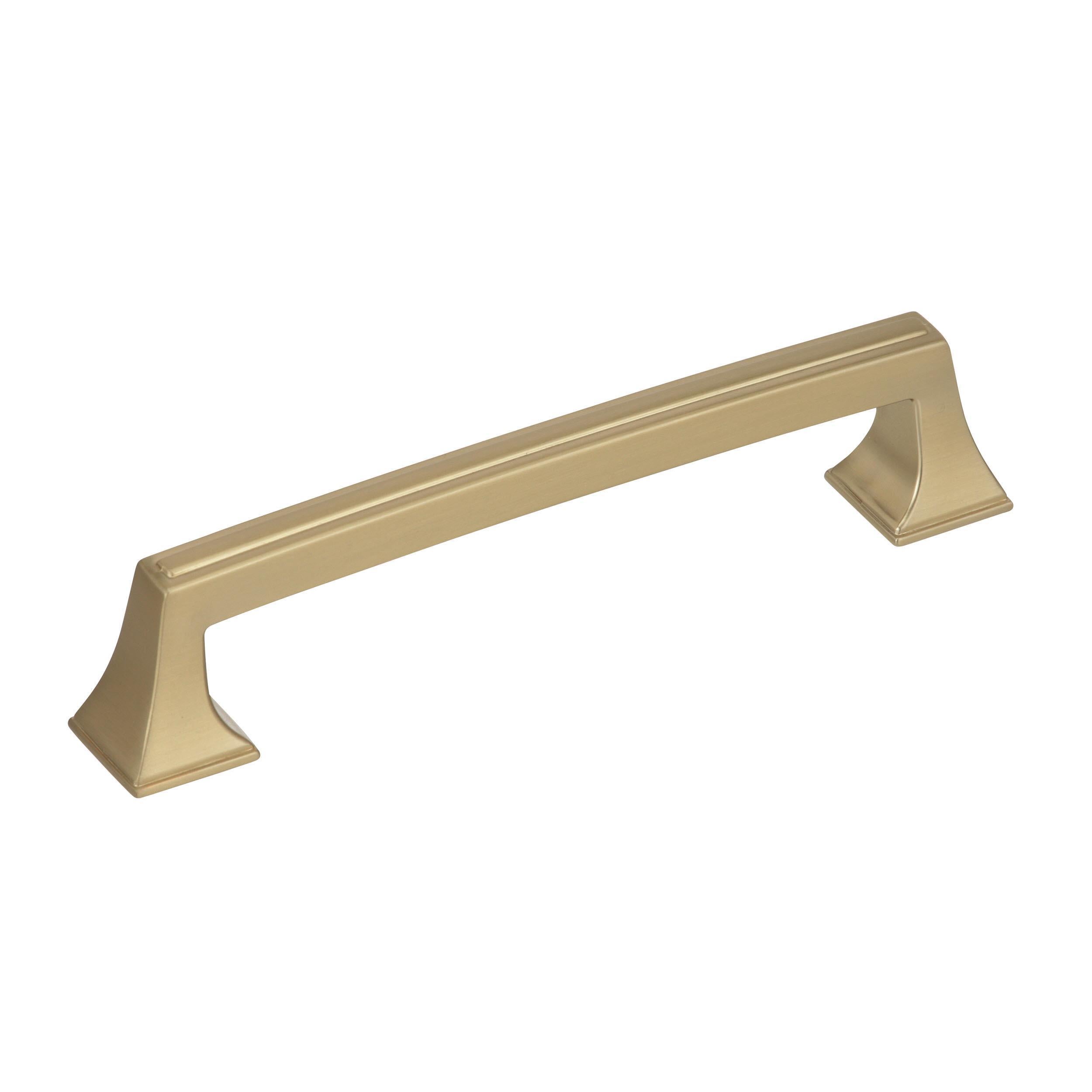 Mulholland 5-1/16 inch (128mm) Center-to-Center Golden Champagne Cabinet Pull