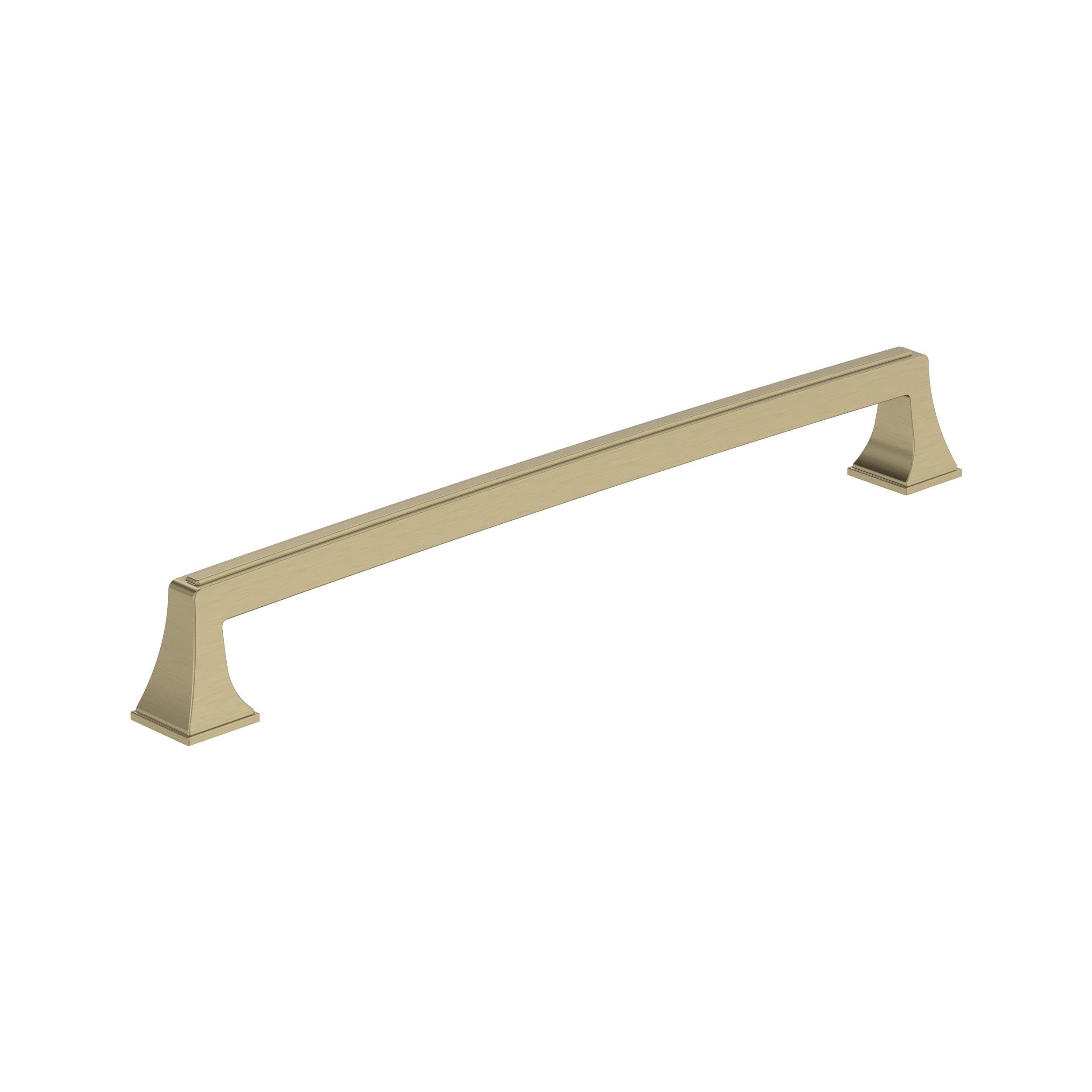 Mulholland 10-1/16 inch (256mm) Center-to-Center Golden Champagne Cabinet Pull