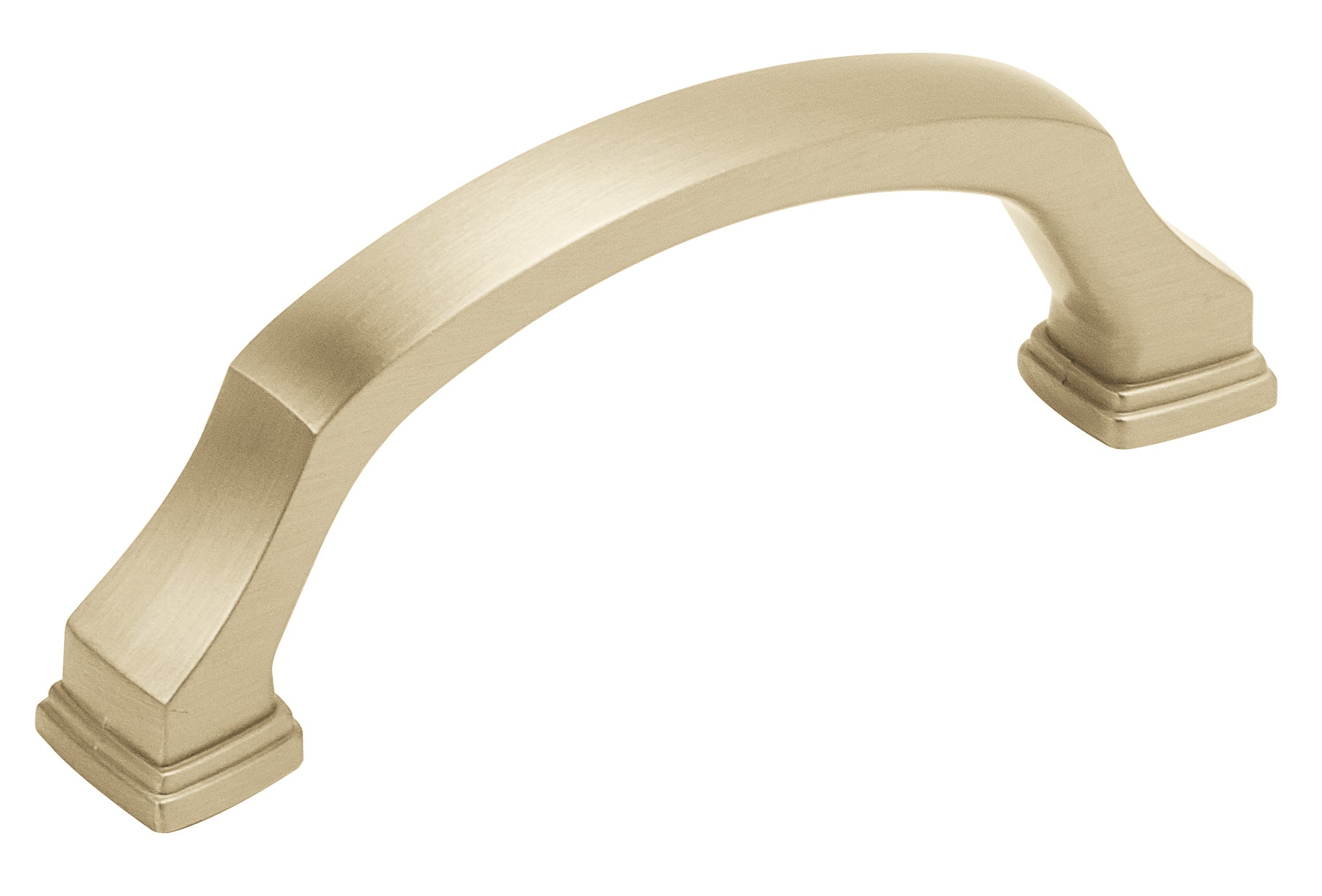 Revitalize 3 inch (76mm) Center-to-Center Golden Champagne Cabinet Pull