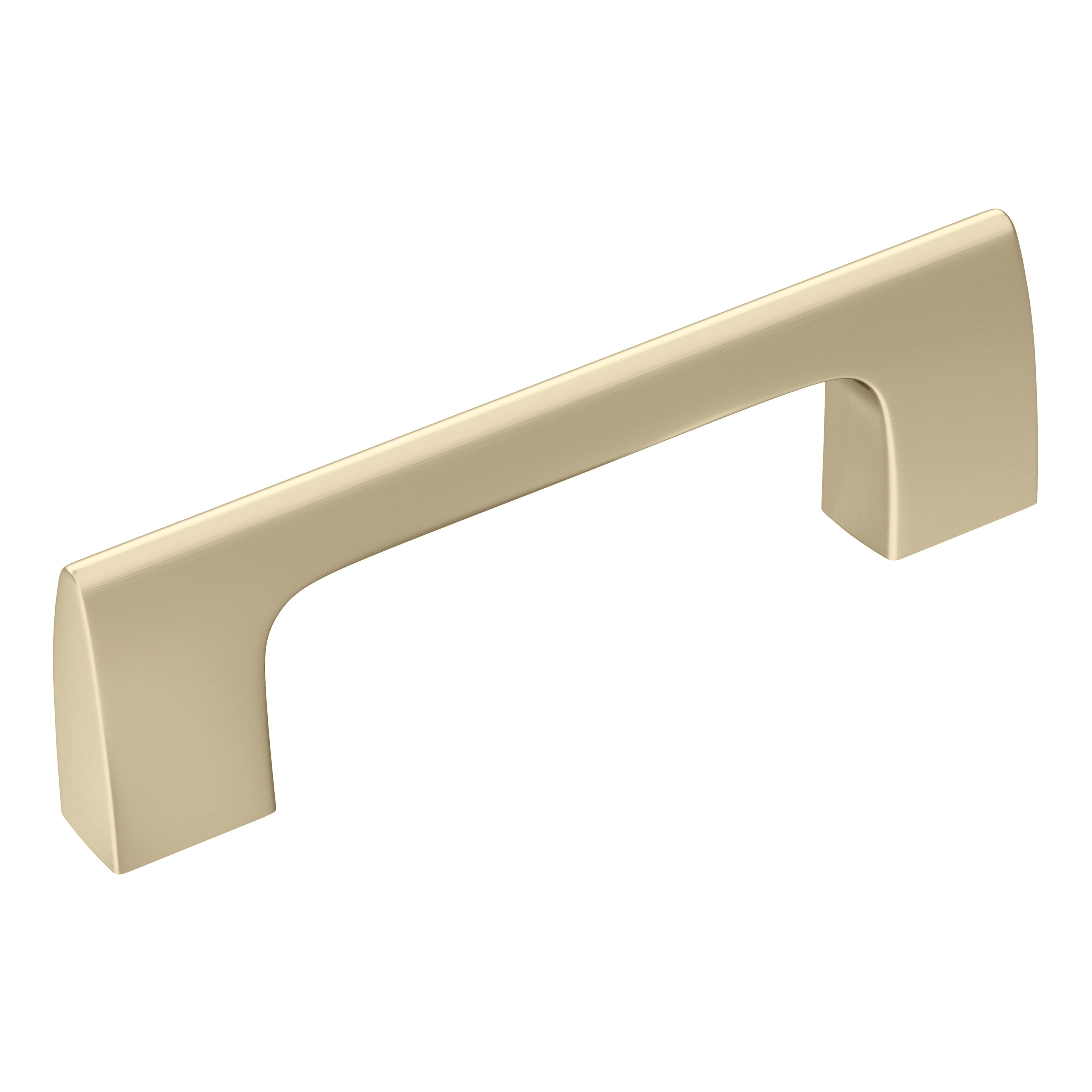 Riva 3 inch (76mm) Center-to-Center Golden Champagne Cabinet Pull