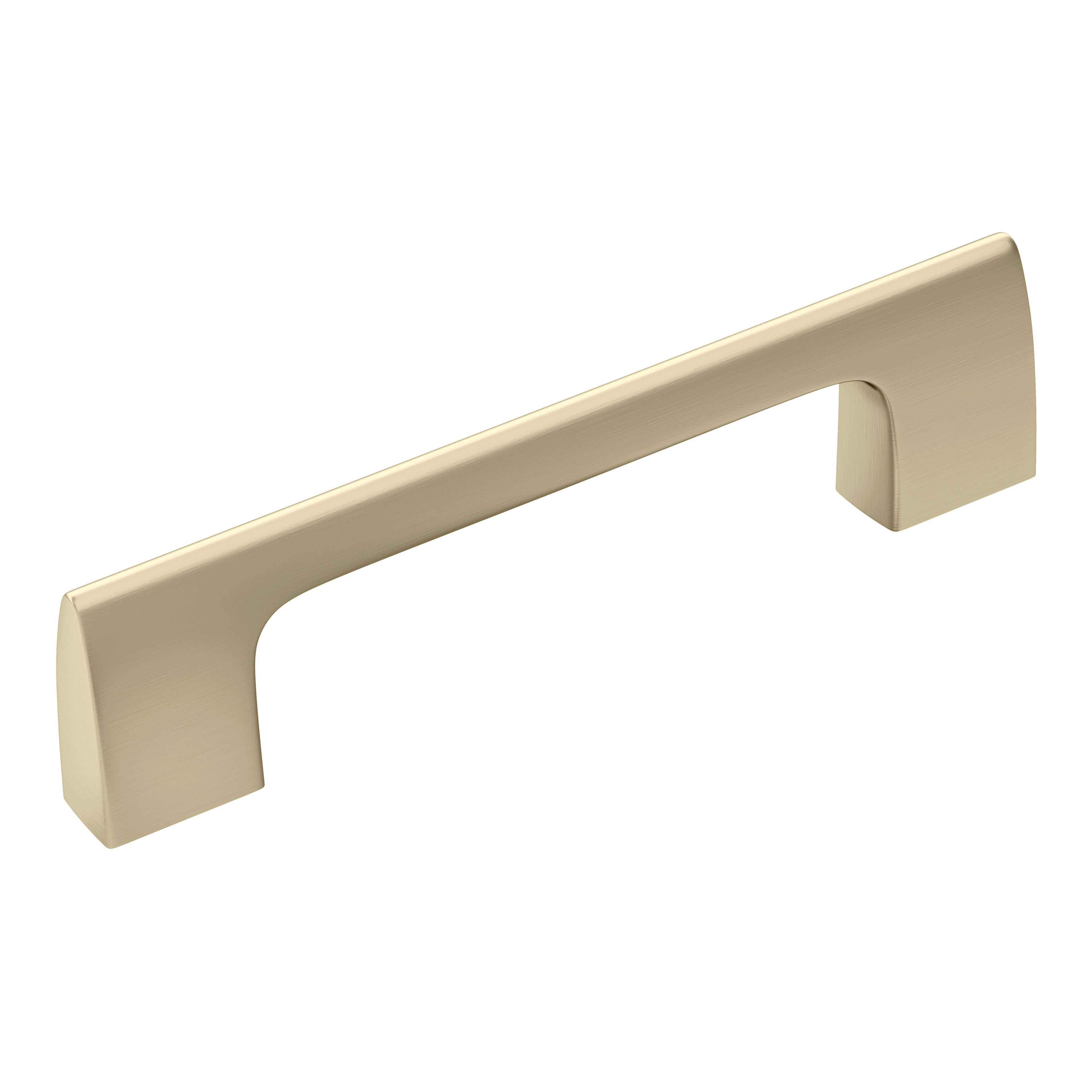 Riva 3-3/4 inch (96mm) Center-to-Center Golden Champagne Cabinet Pull