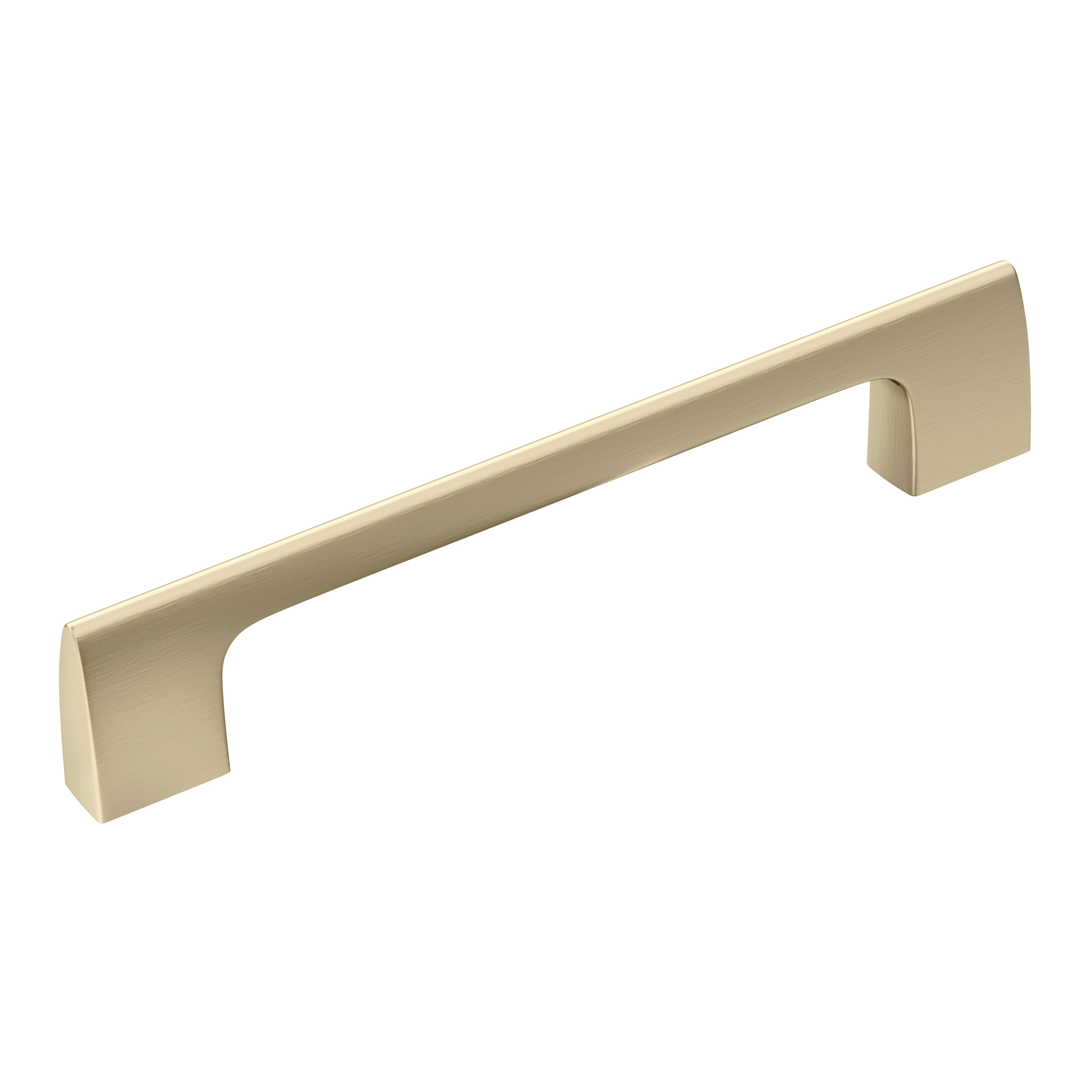 Riva 5-1/16 inch (128mm) Center-to-Center Golden Champagne Cabinet Pull