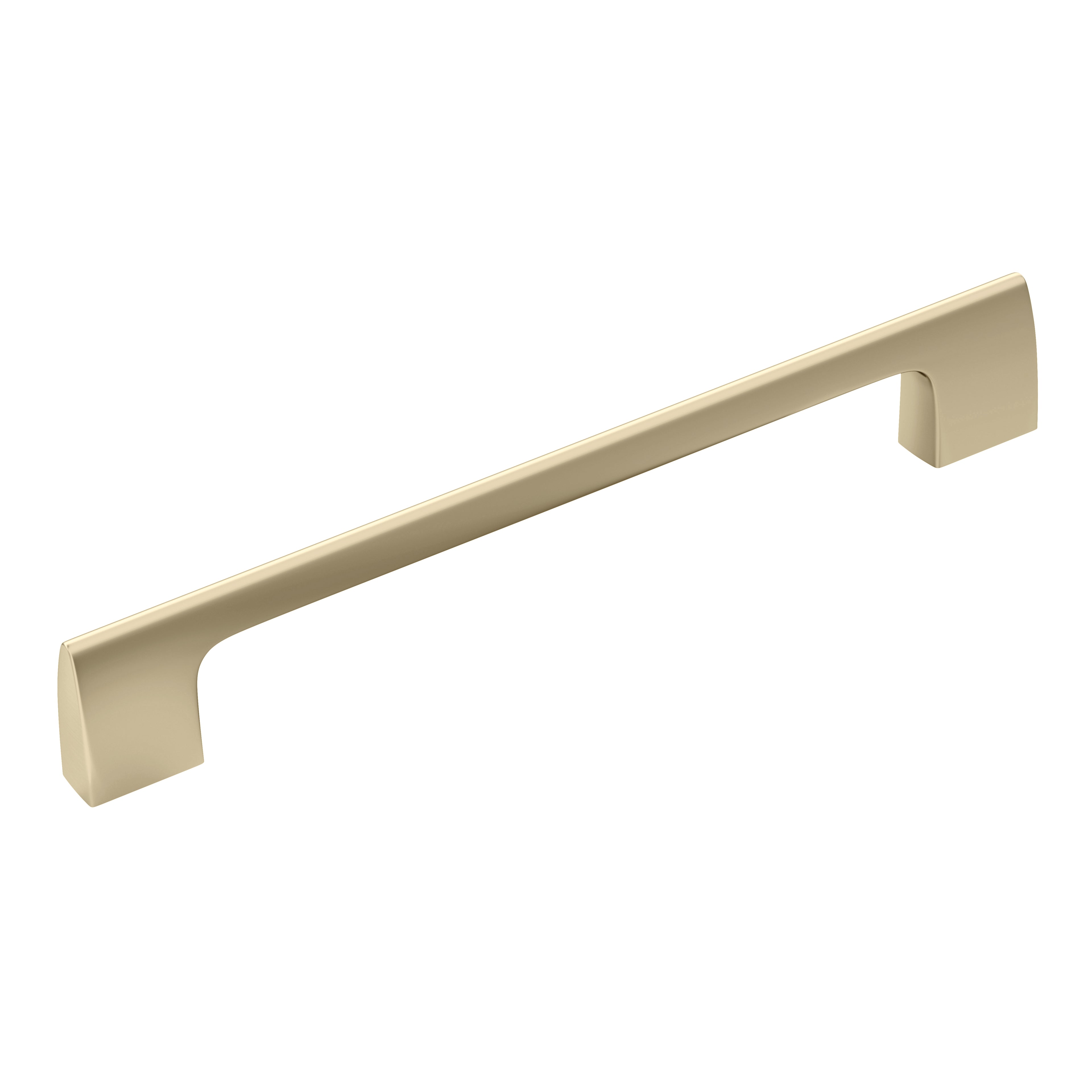 Riva 6-5/16 inch (160mm) Center-to-Center Golden Champagne Cabinet Pull