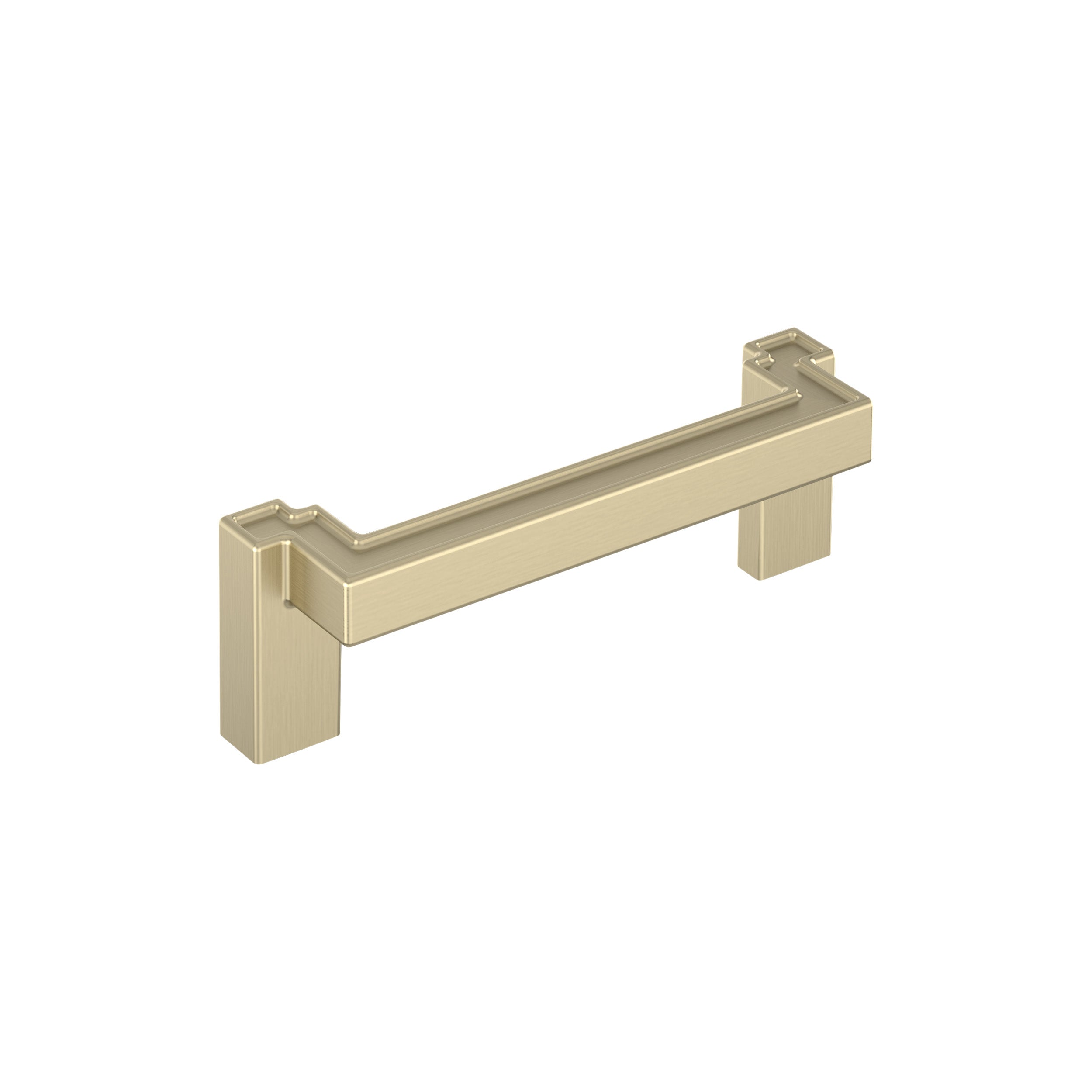 Rockhurst 3-3/4 inch (96mm) Center-to-Center Golden Champagne Cabinet Pull