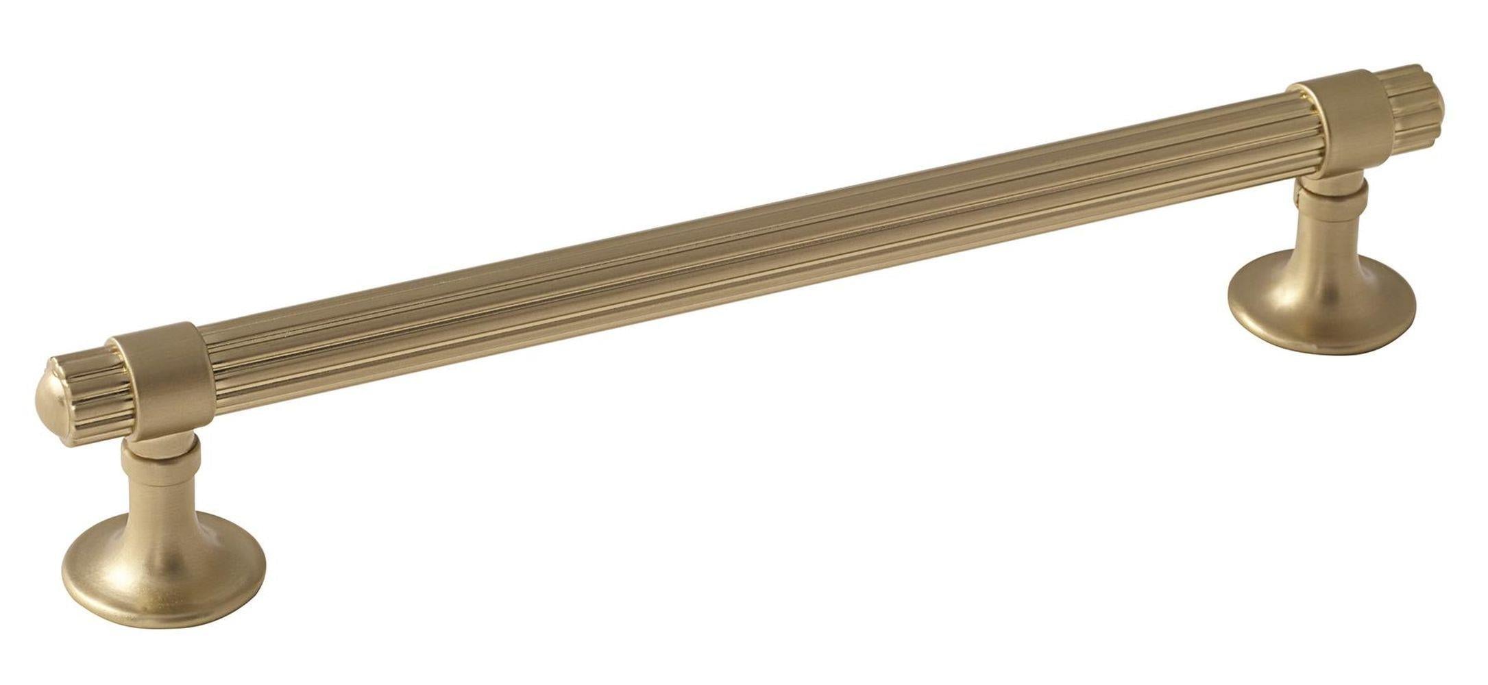 Sea Grass 6-5/16 inch (160mm) Center-to-Center Golden Champagne Cabinet Pull