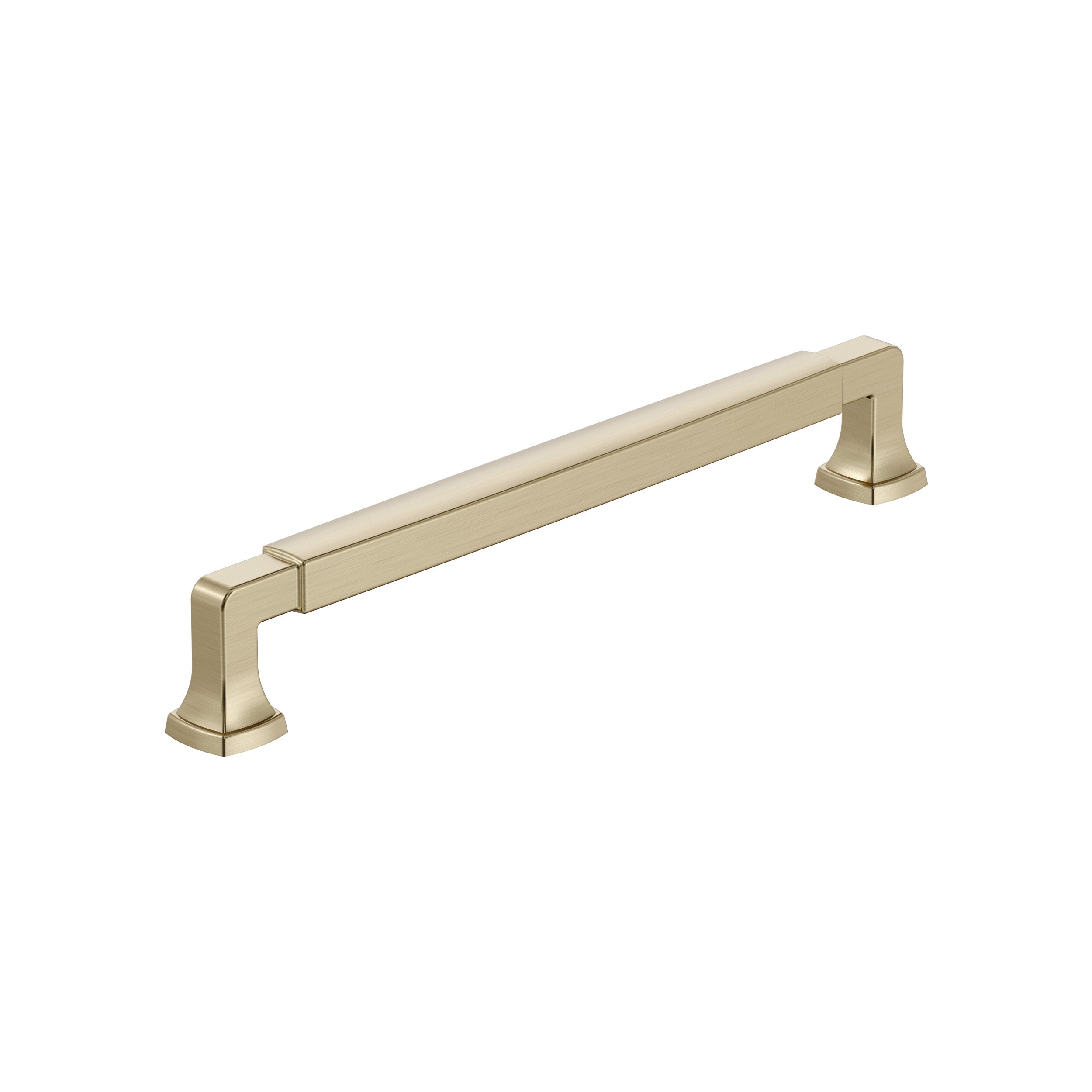 Stature 7-9/16 inch (192mm) Center-to-Center Golden Champagne Cabinet Pull