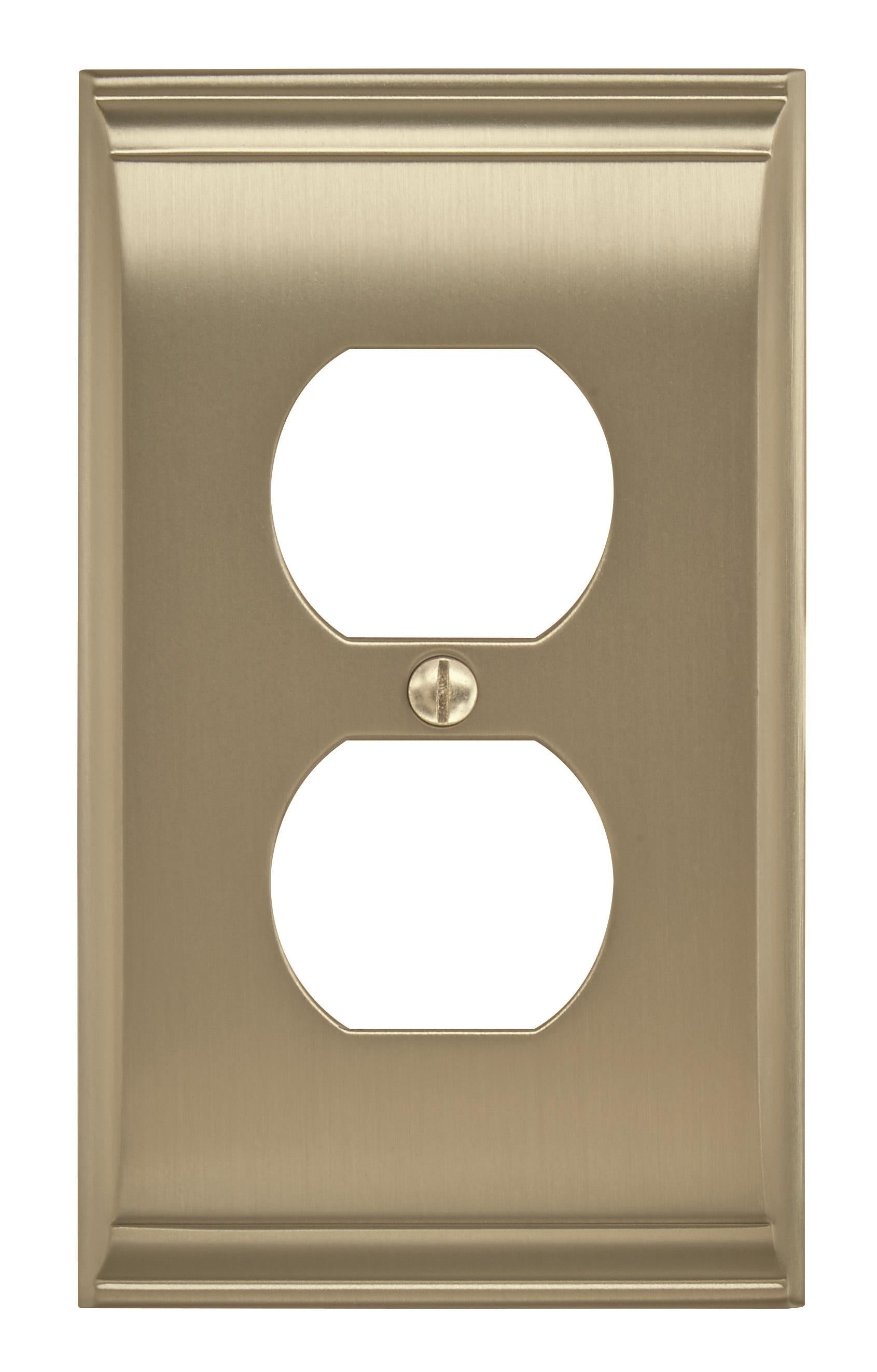 Candler 1 Gang Golden Champagne Wall Plate