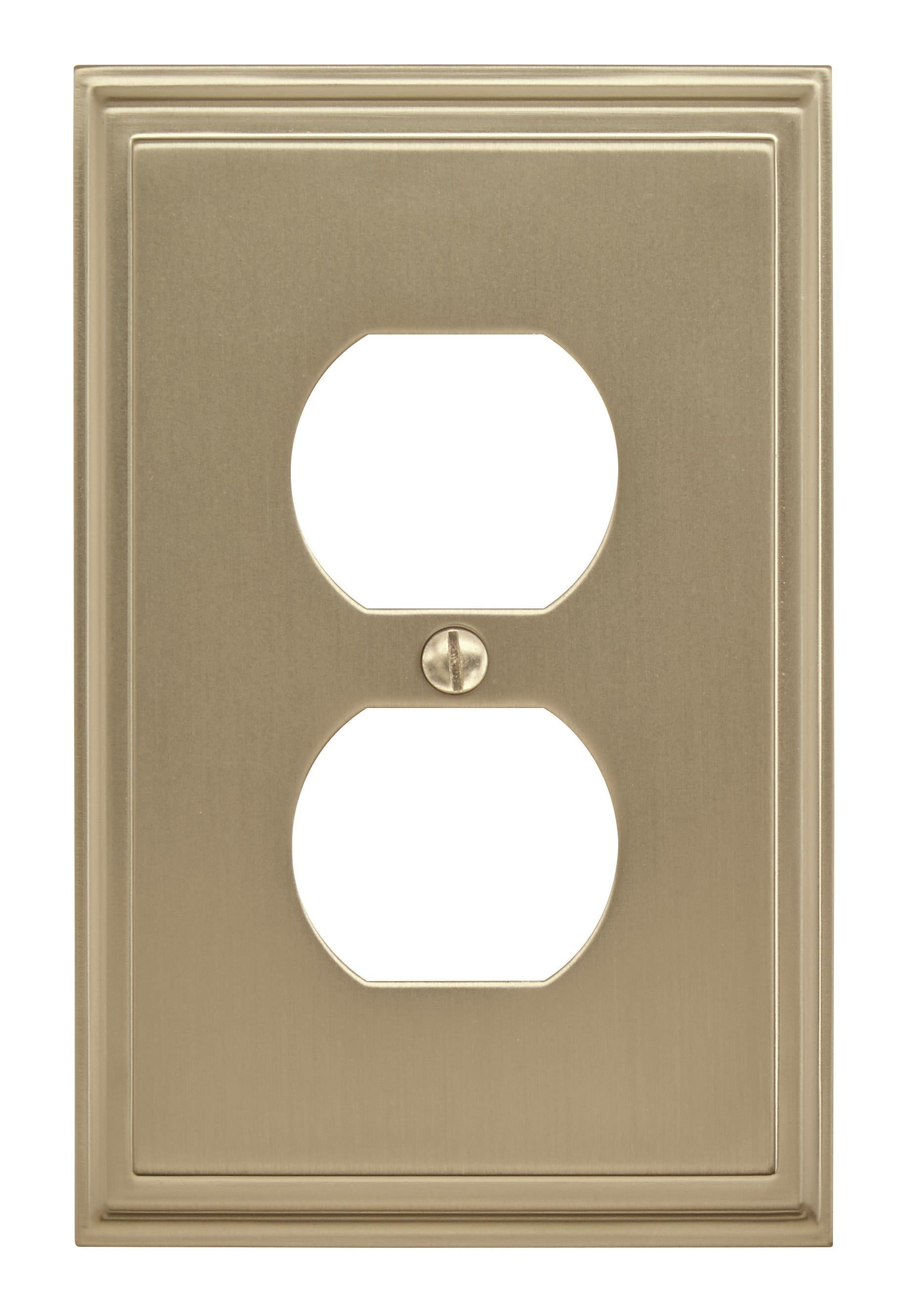 Mulholland 1 Gang Golden Champagne Wall Plate