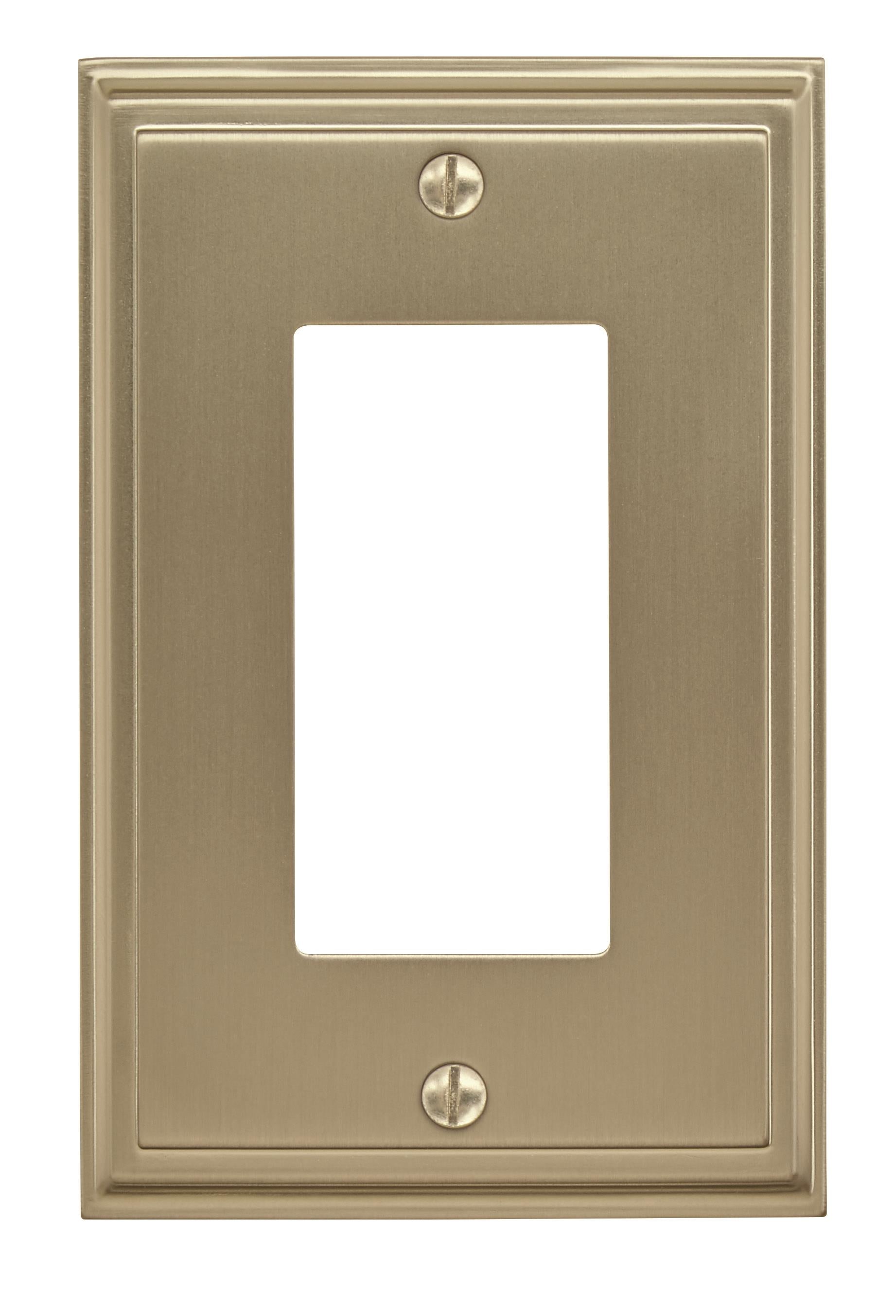 Mulholland 1 Rocker Golden Champagne Wall Plate