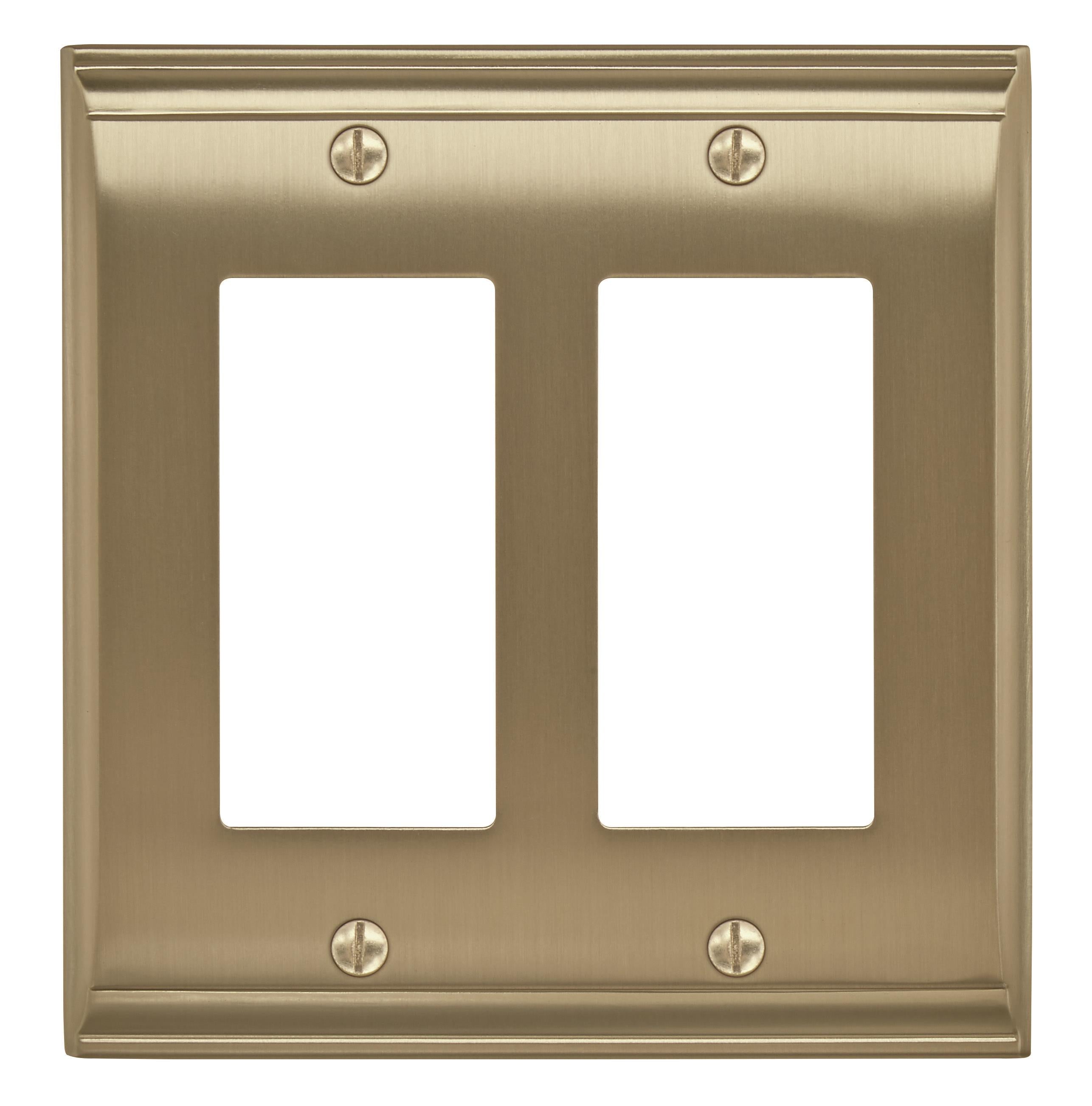 Candler 2 Rocker Golden Champagne Wall Plate