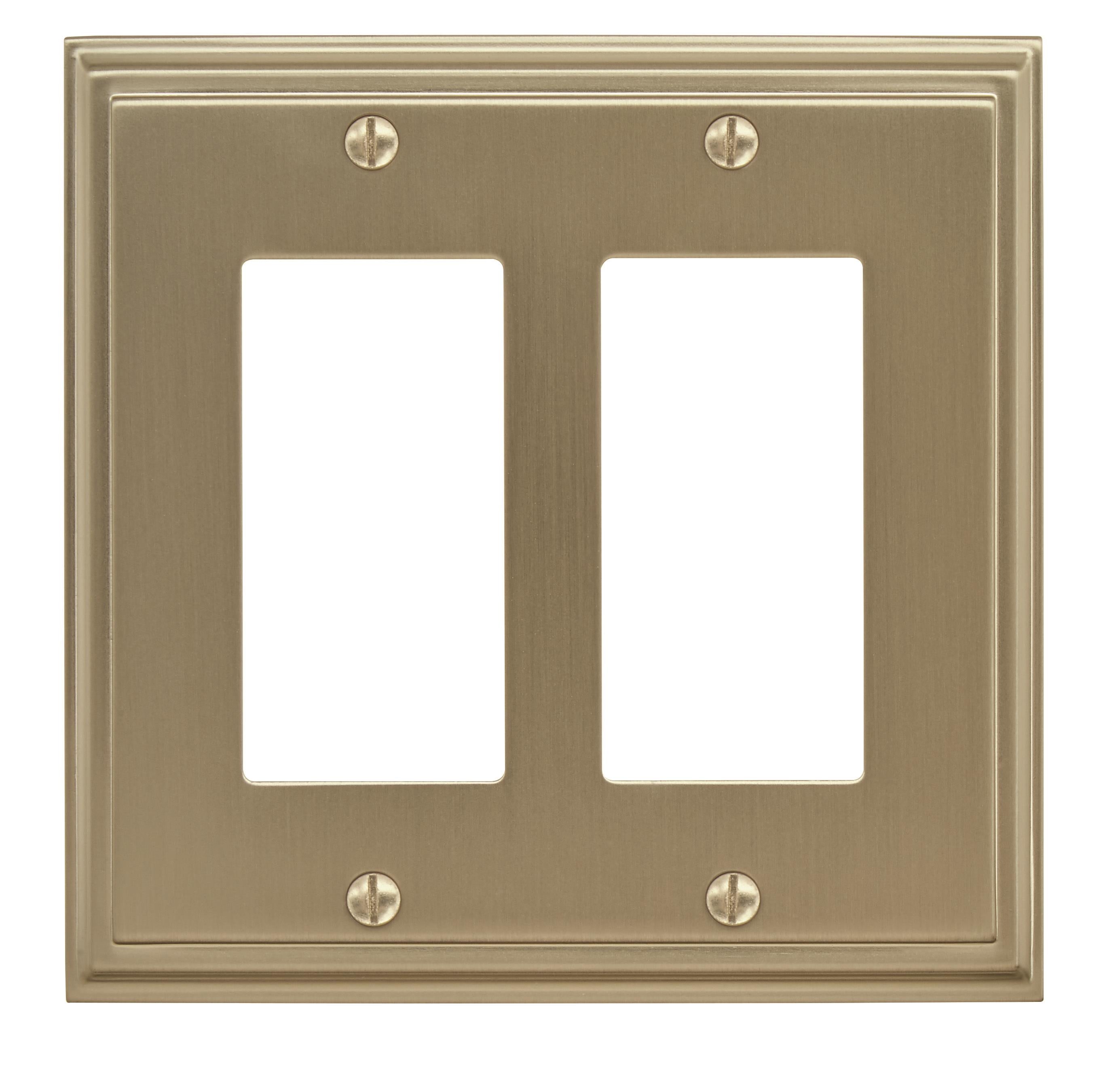 Mulholland 2 Rocker Golden Champagne Wall Plate