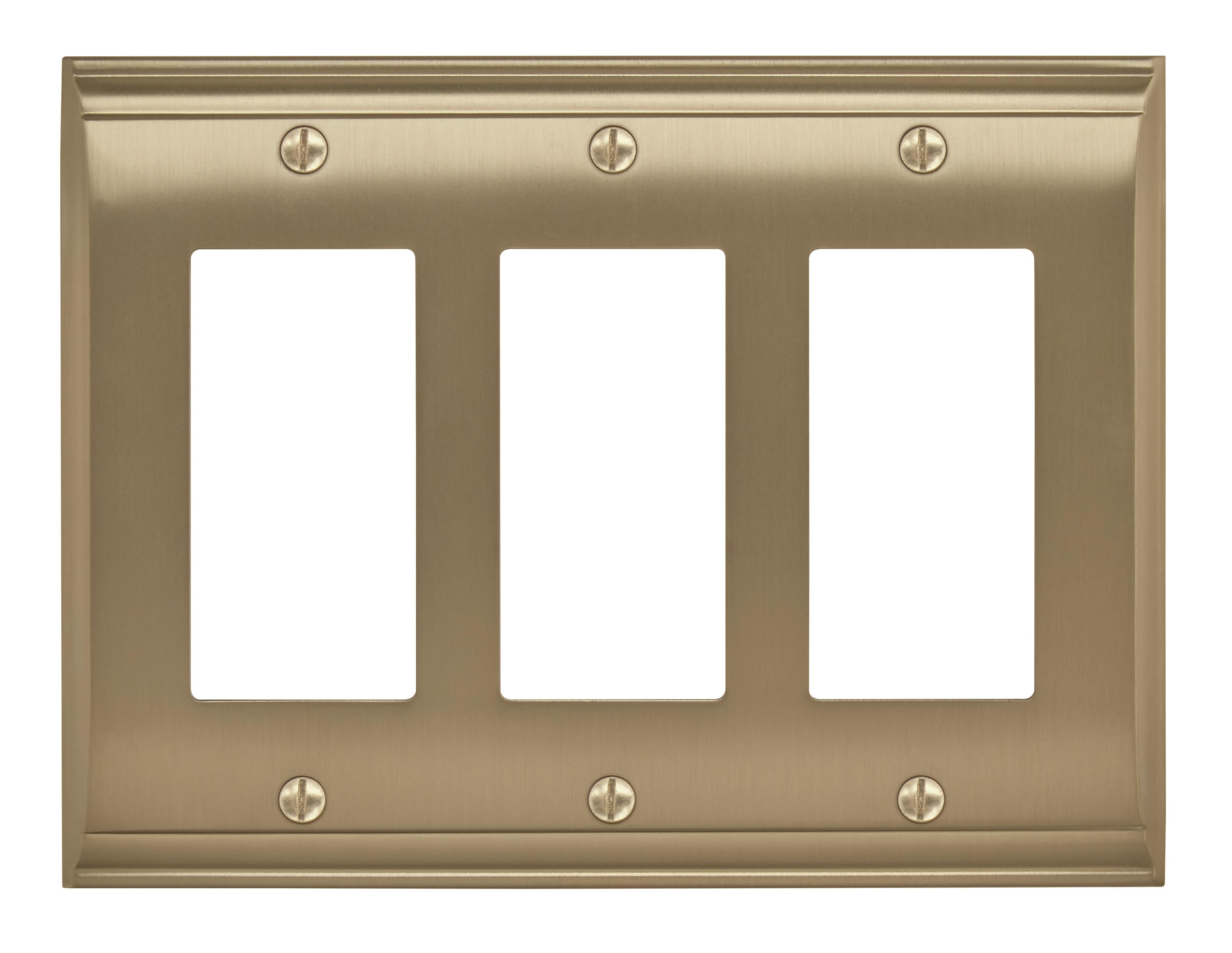 Candler 3 Rocker Golden Champagne Wall Plate