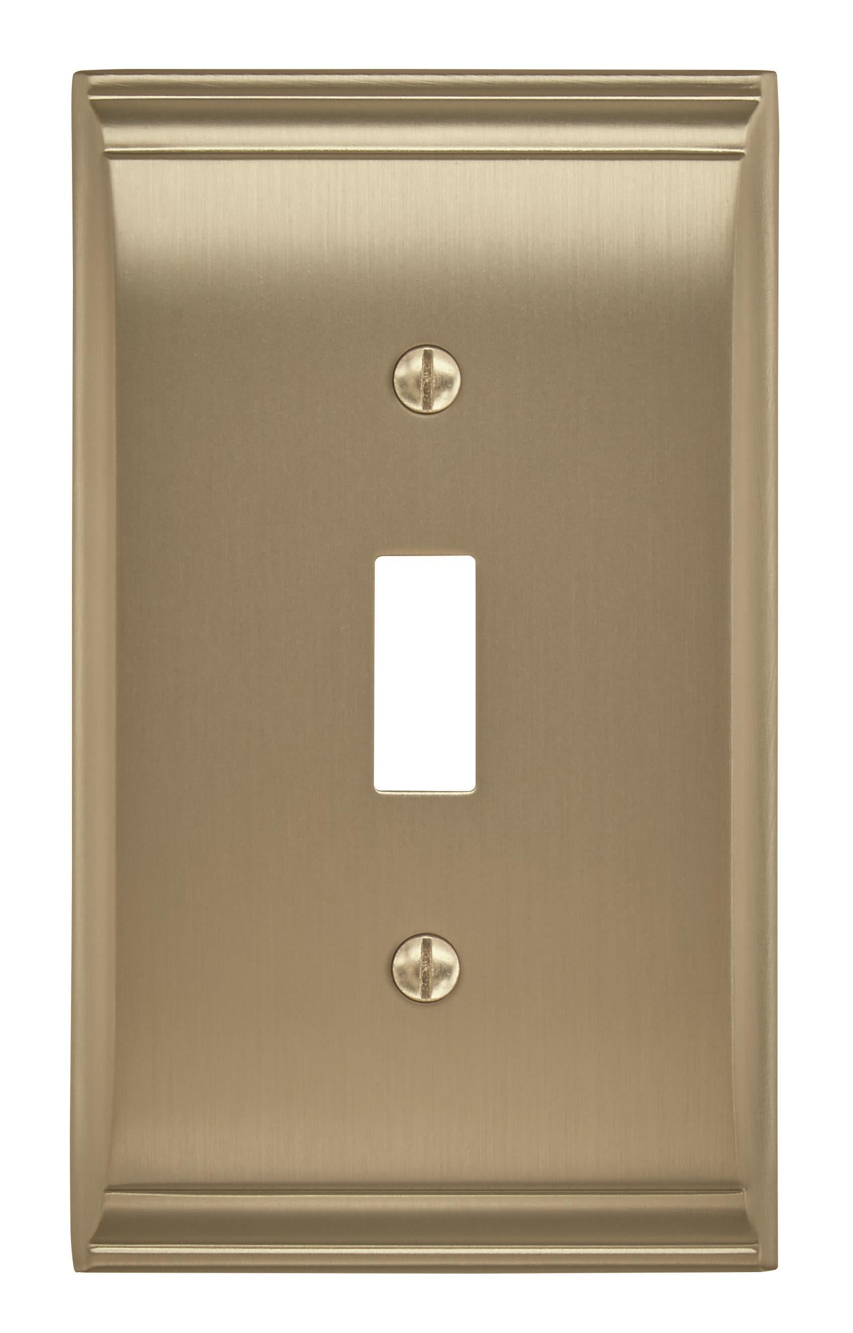 Candler 1 Toggle Golden Champagne Wall Plate