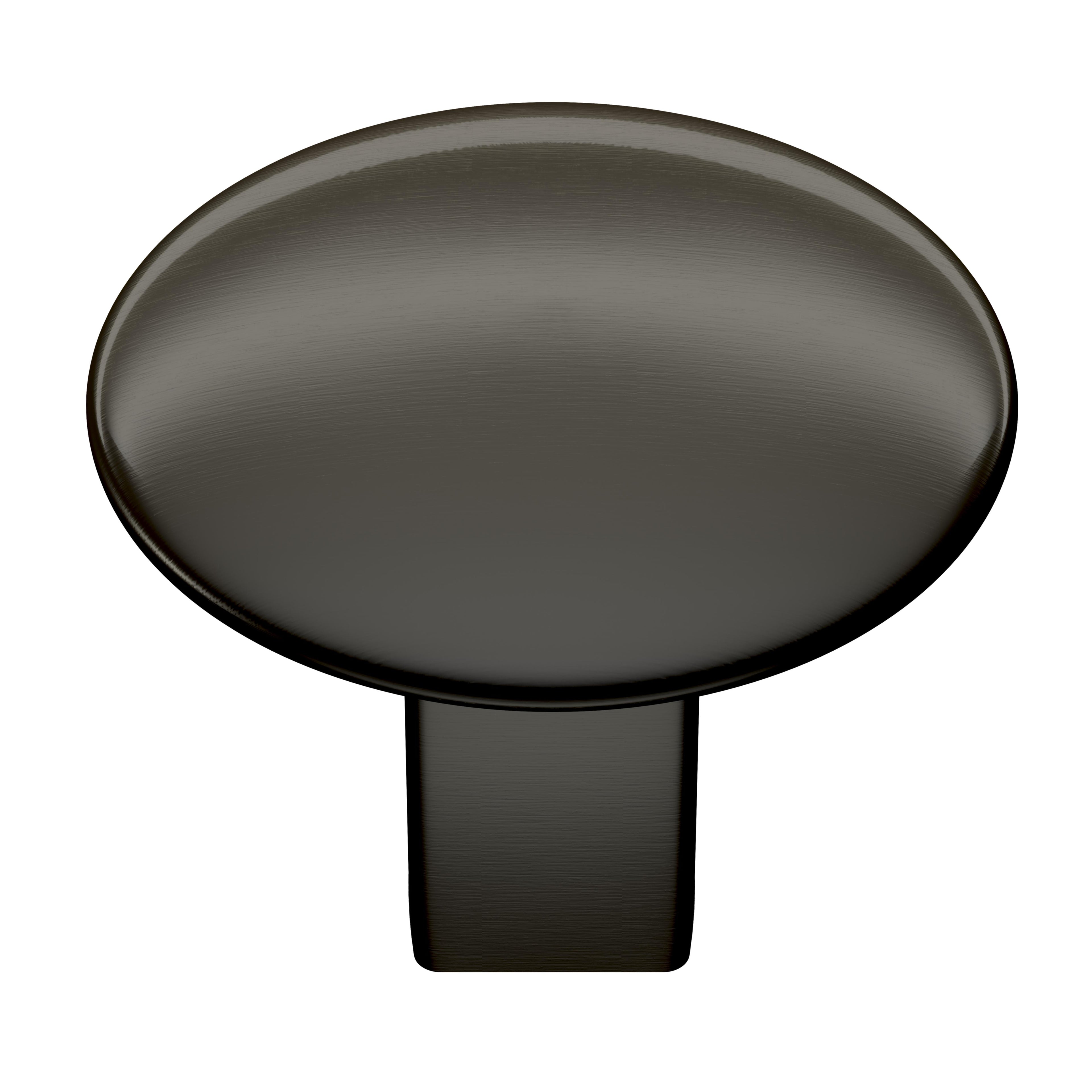 Riva 1-1/4 inch (32mm) Diameter Graphite Cabinet Knob