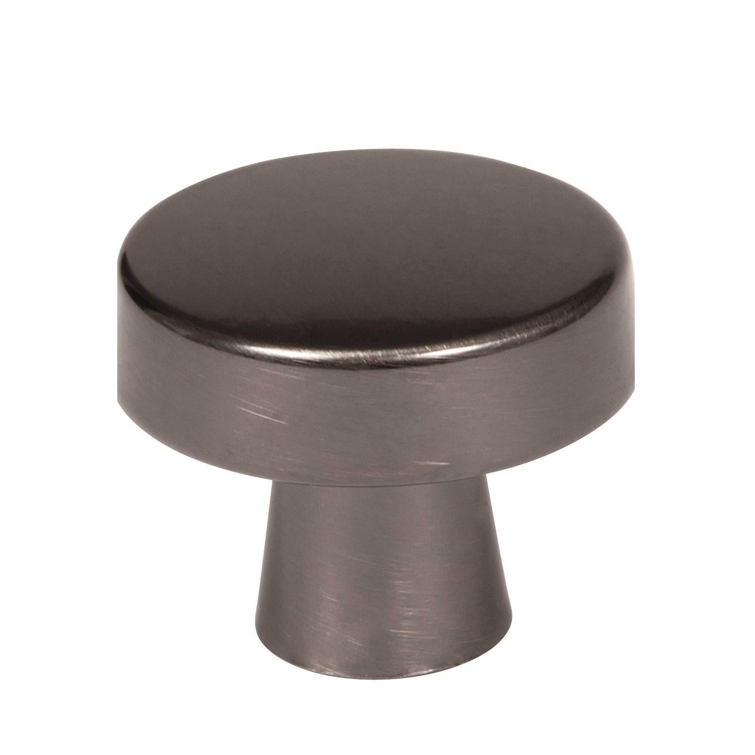 Blackrock 1-5/16 inch (33mm) Diameter Gunmetal Cabinet Knob