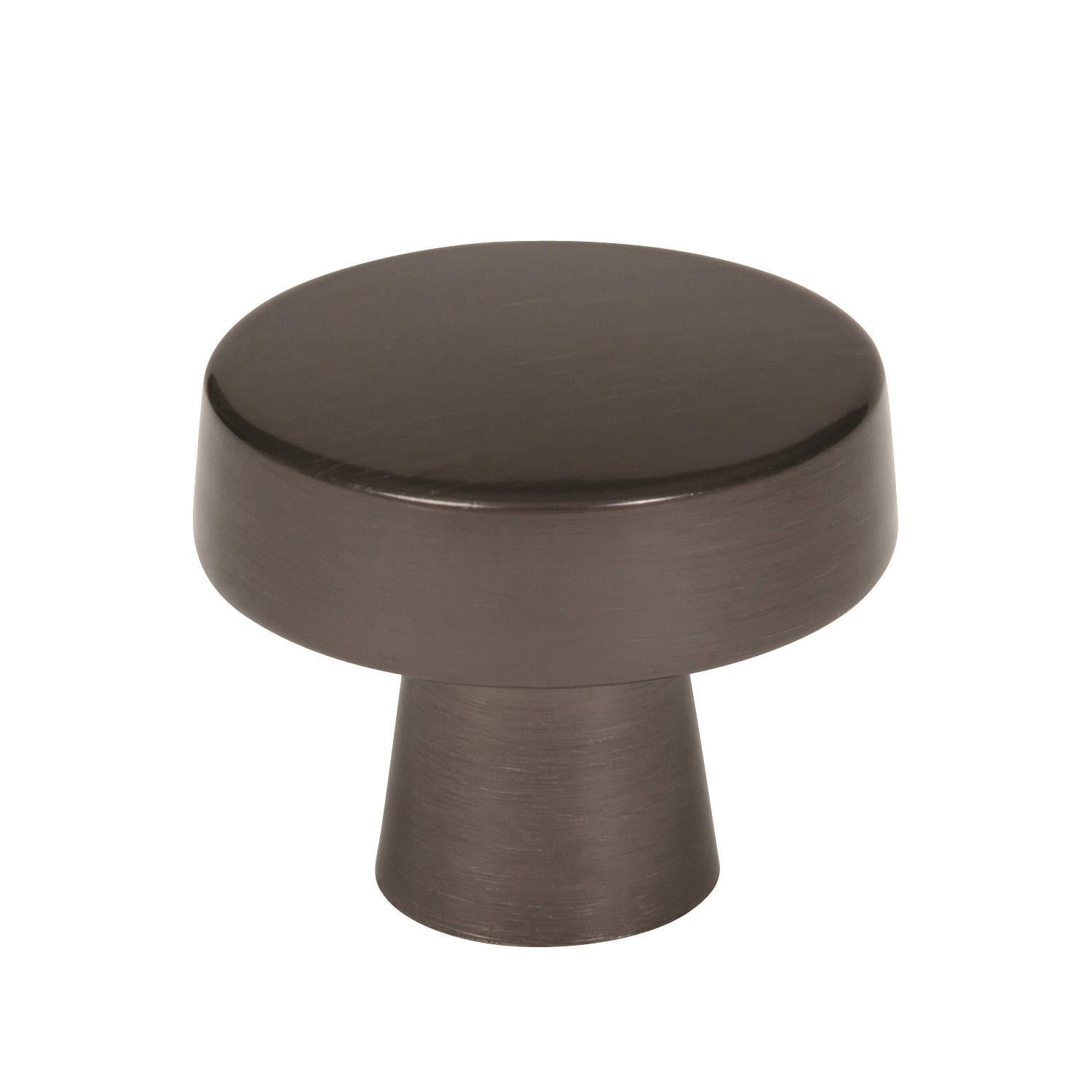 Blackrock 1-5/8 inch (41mm) Diameter Gunmetal Cabinet Knob