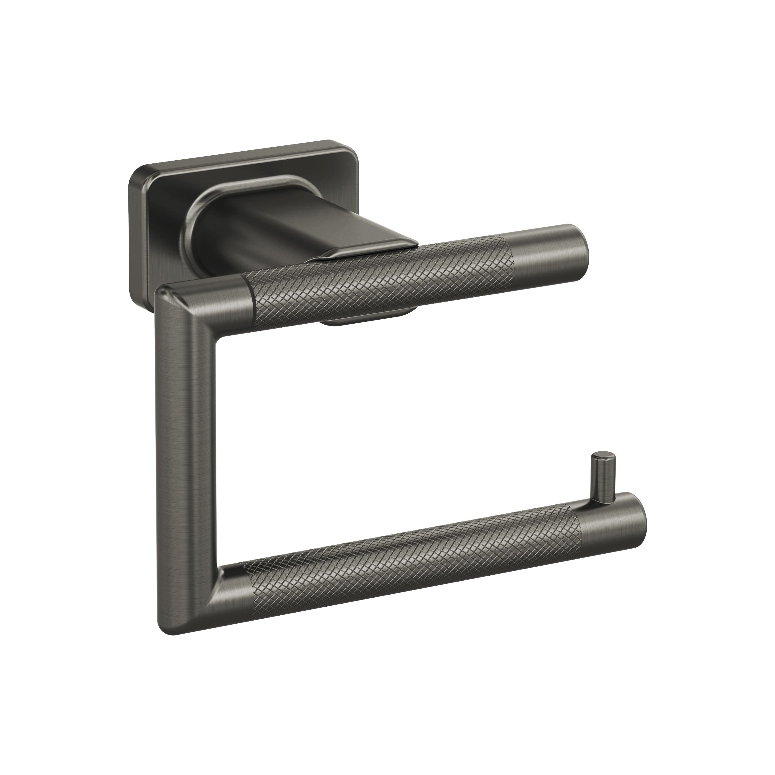 Bronx Gunmetal Single Post Tissue Holder