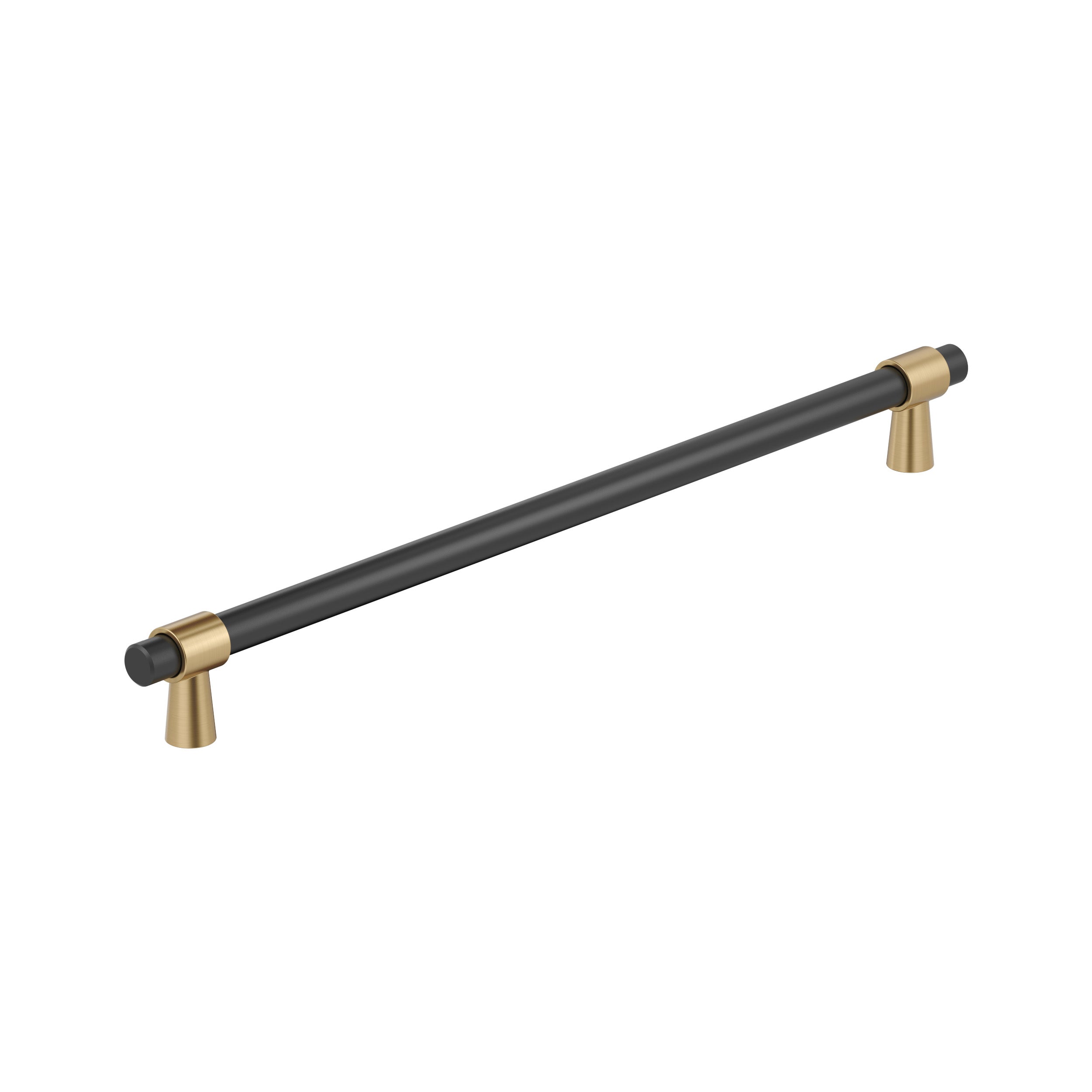 Mergence 18 inch (457mm) Center-to-Center Matte Black/Champagne Bronze Appliance Pull