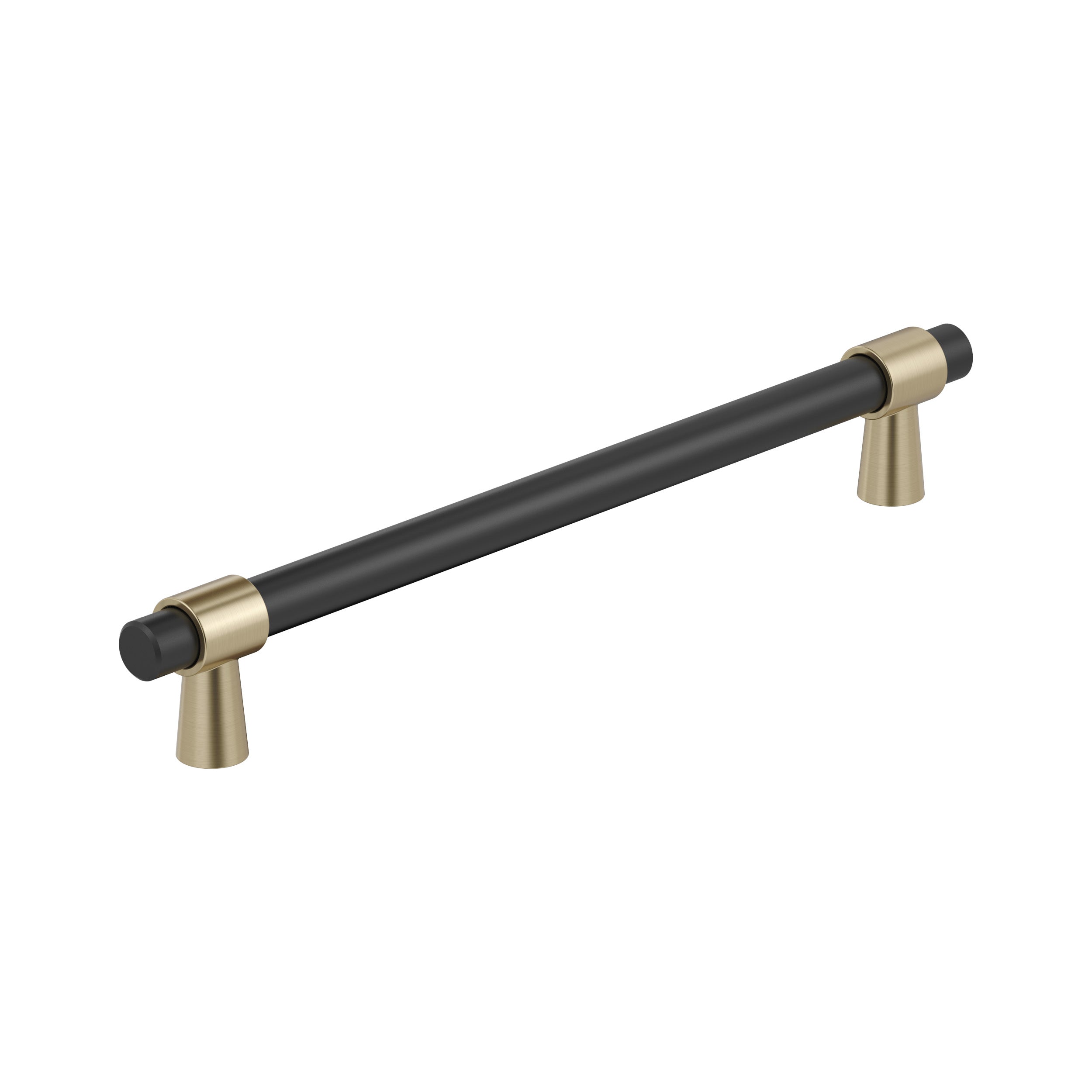 Mergence 12 inch (305mm) Center-to-Center Matte Black/Golden Champagne Appliance Pull