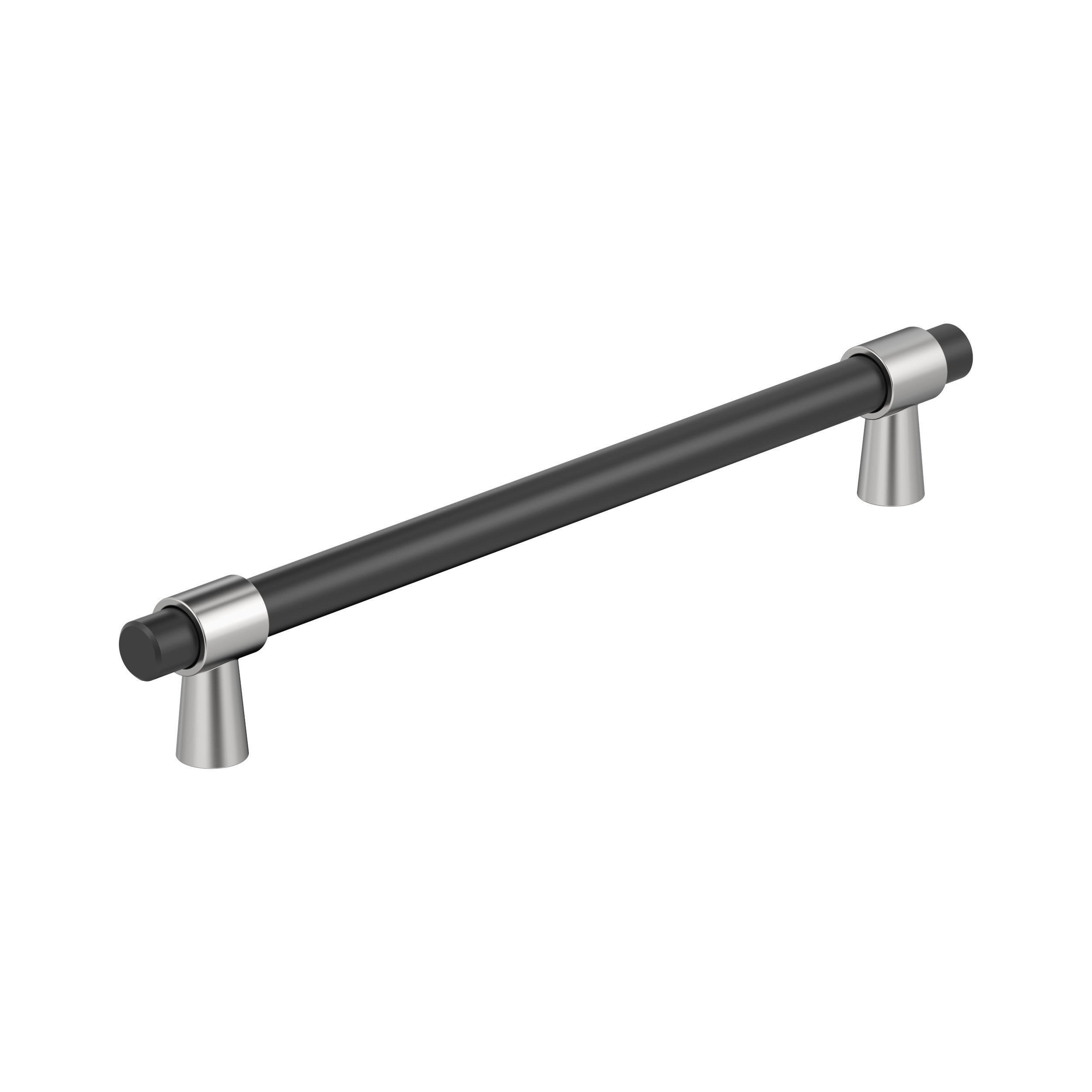 Mergence 12 inch (305mm) Center-to-Center Matte Black/Polished Chrome Appliance Pull