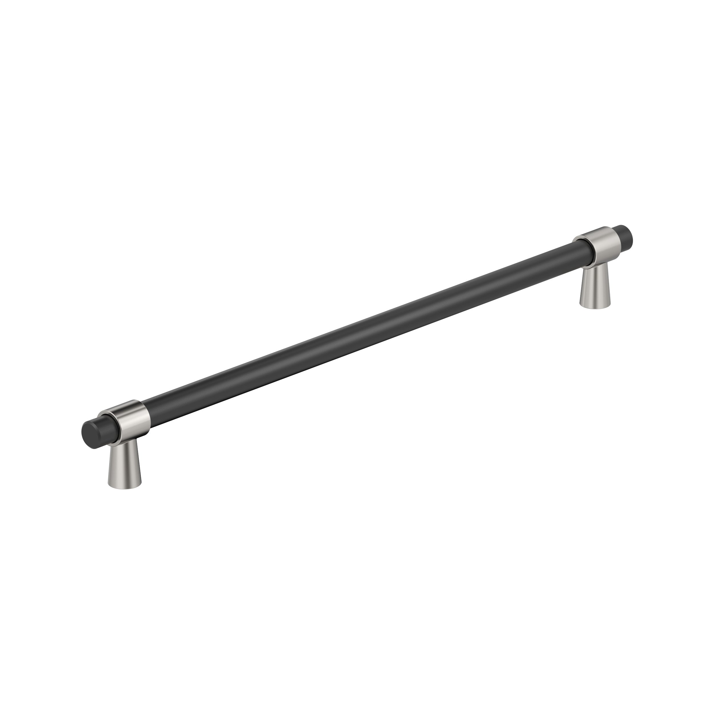 Mergence 18 inch (457mm) Center-to-Center Matte Black/Polished Nickel Appliance Pull