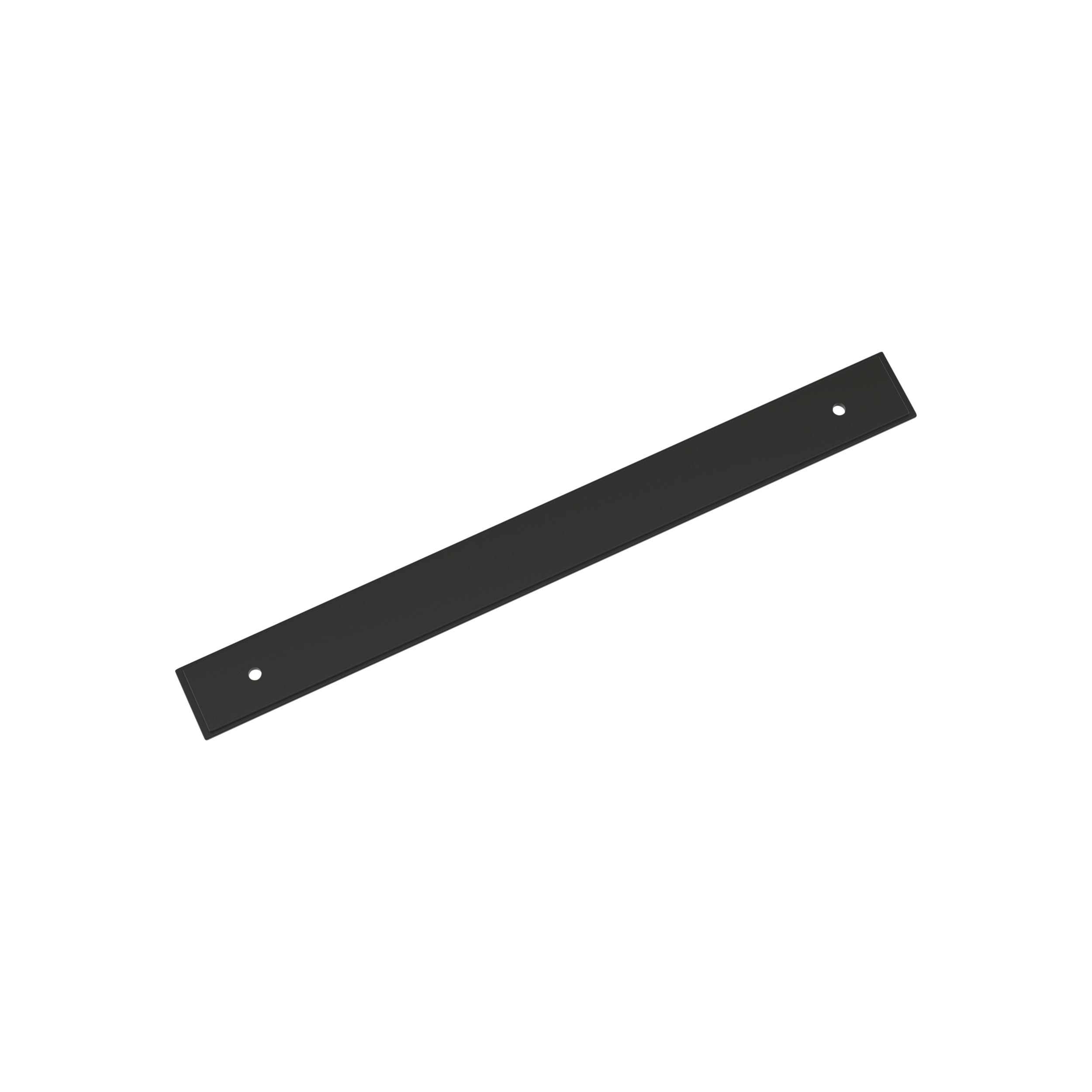 Maymont 8-13/16 inch (224mm) Center-to-Center Rectangle Matte Black Cabinet Pull Backplate