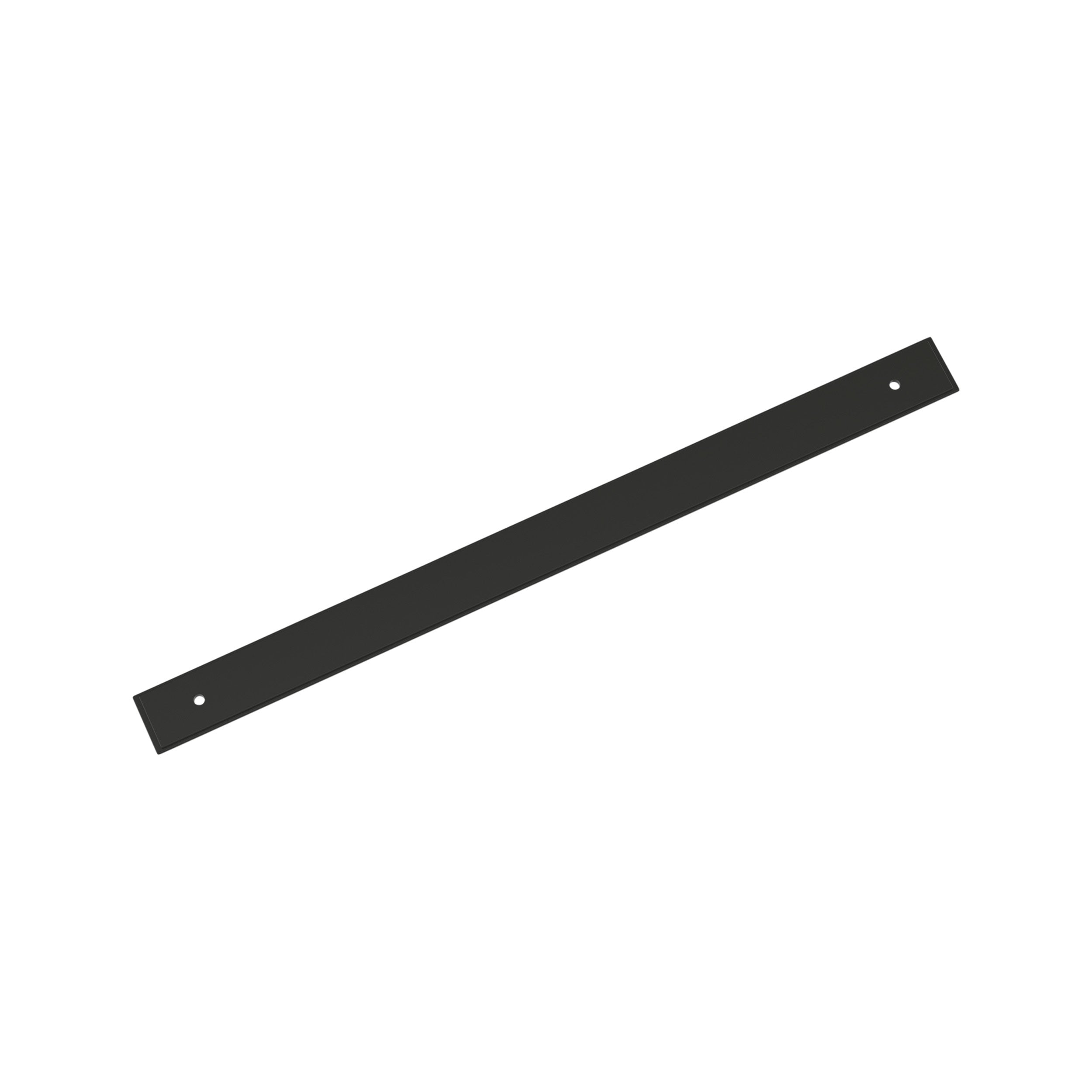Maymont 12-5/8 inch (320mm) Center-to-Center Rectangle Matte Black Cabinet Pull Backplate