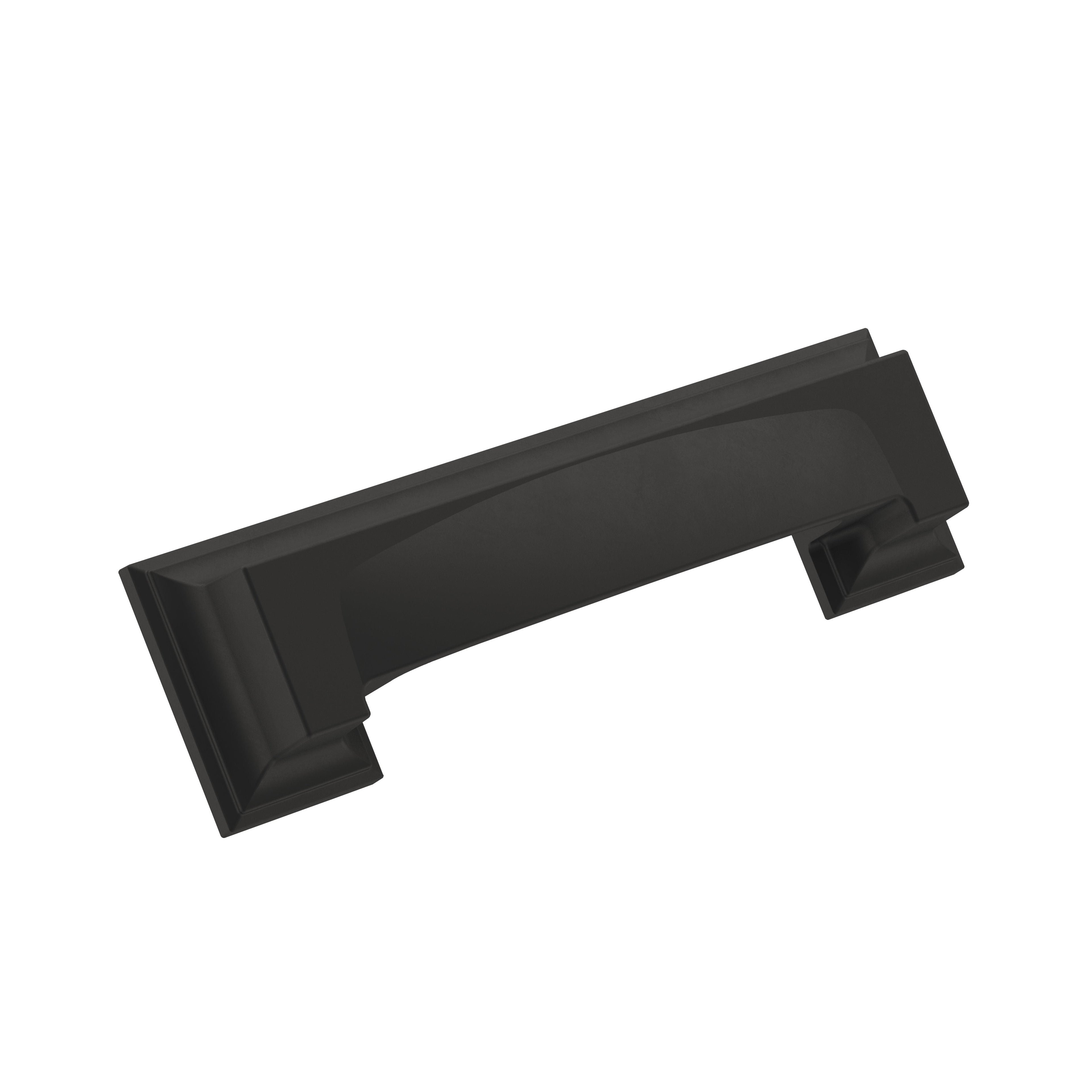 Appoint 3 inch or 3-3/4 inch (76mm or 96mm) Center-to-Center Matte Black Cabinet Cup Pull