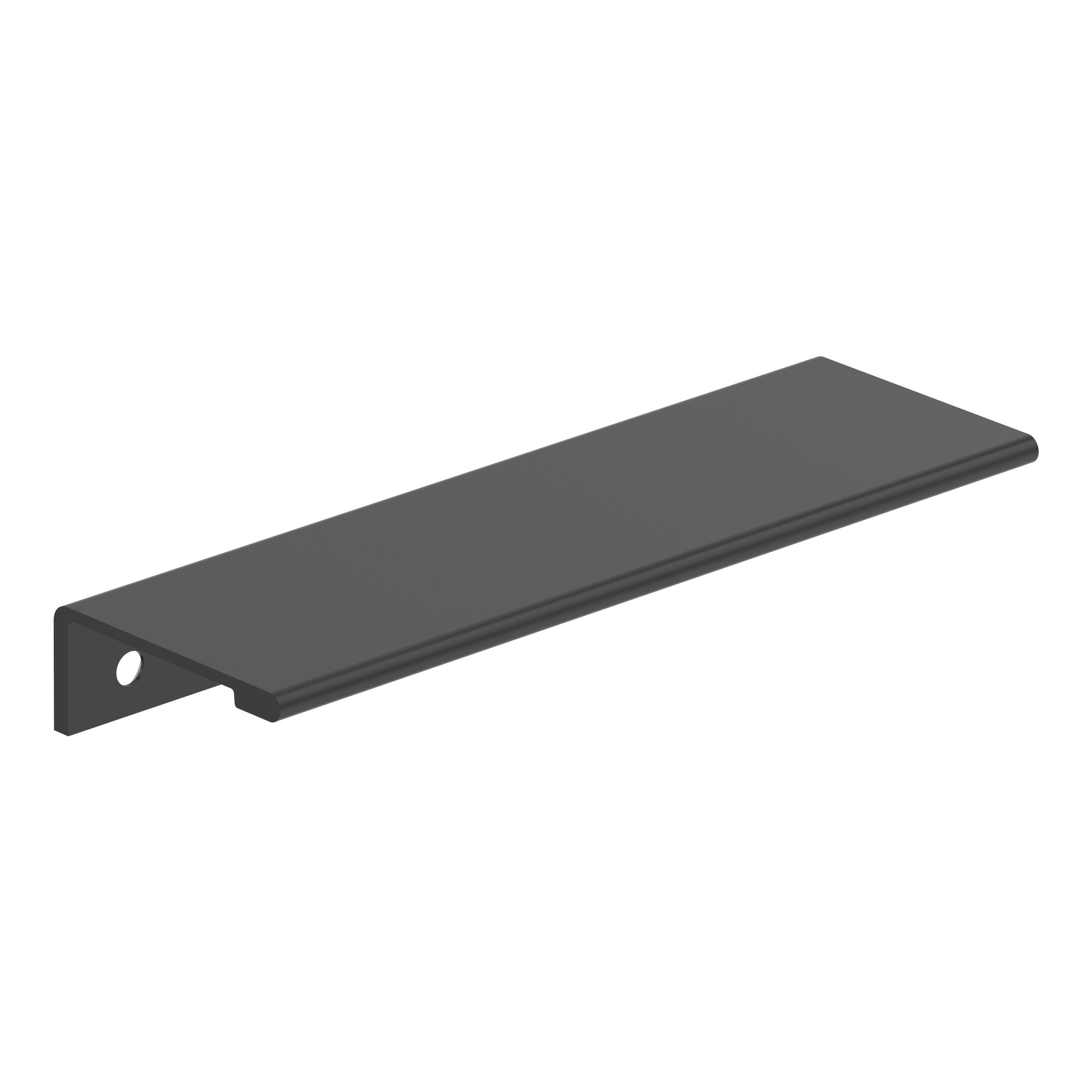 Streamline II 5 inch (127mm) Length Matte Black Cabinet Edge Pull