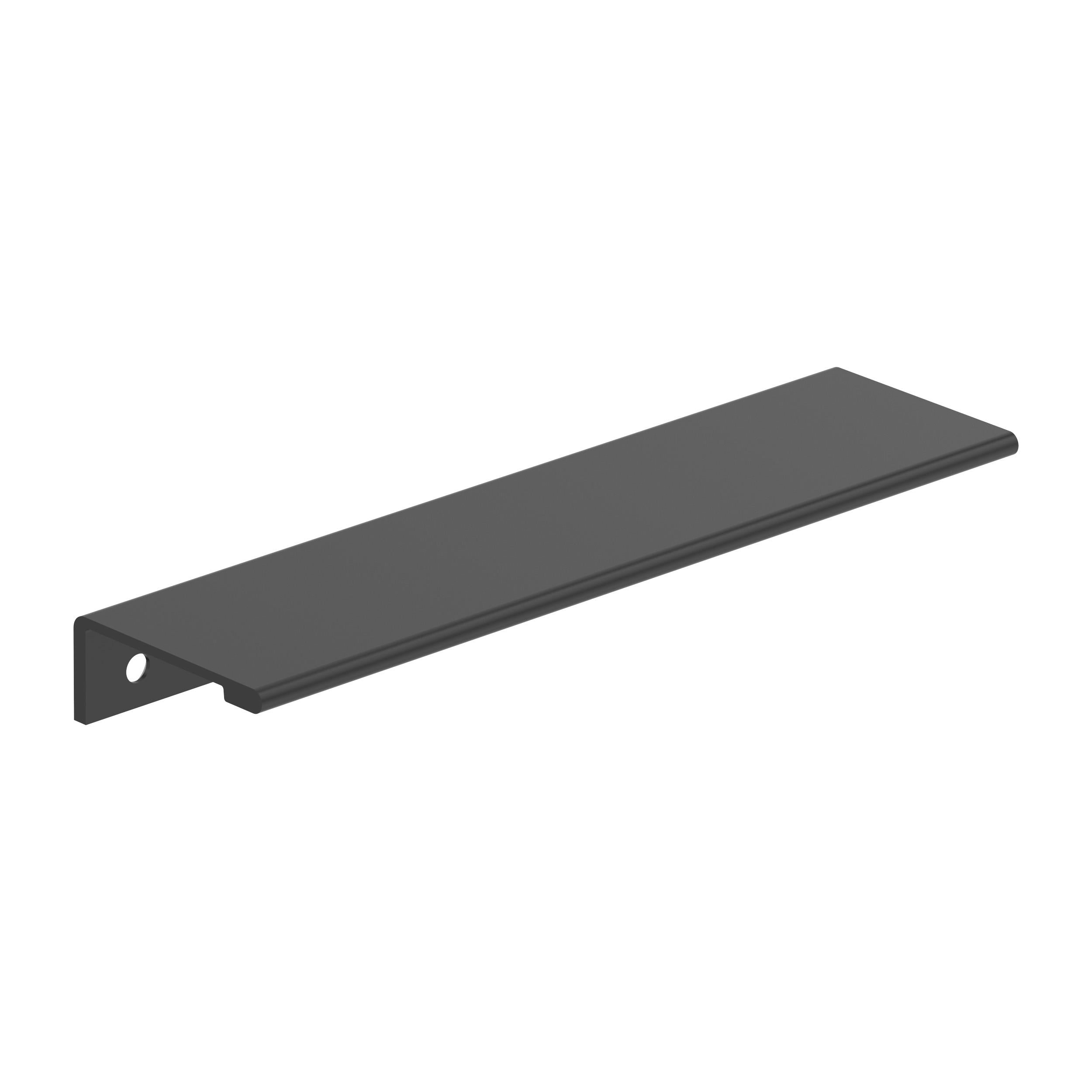 Streamline II 6 inch (152mm) Length Matte Black Cabinet Edge Pull