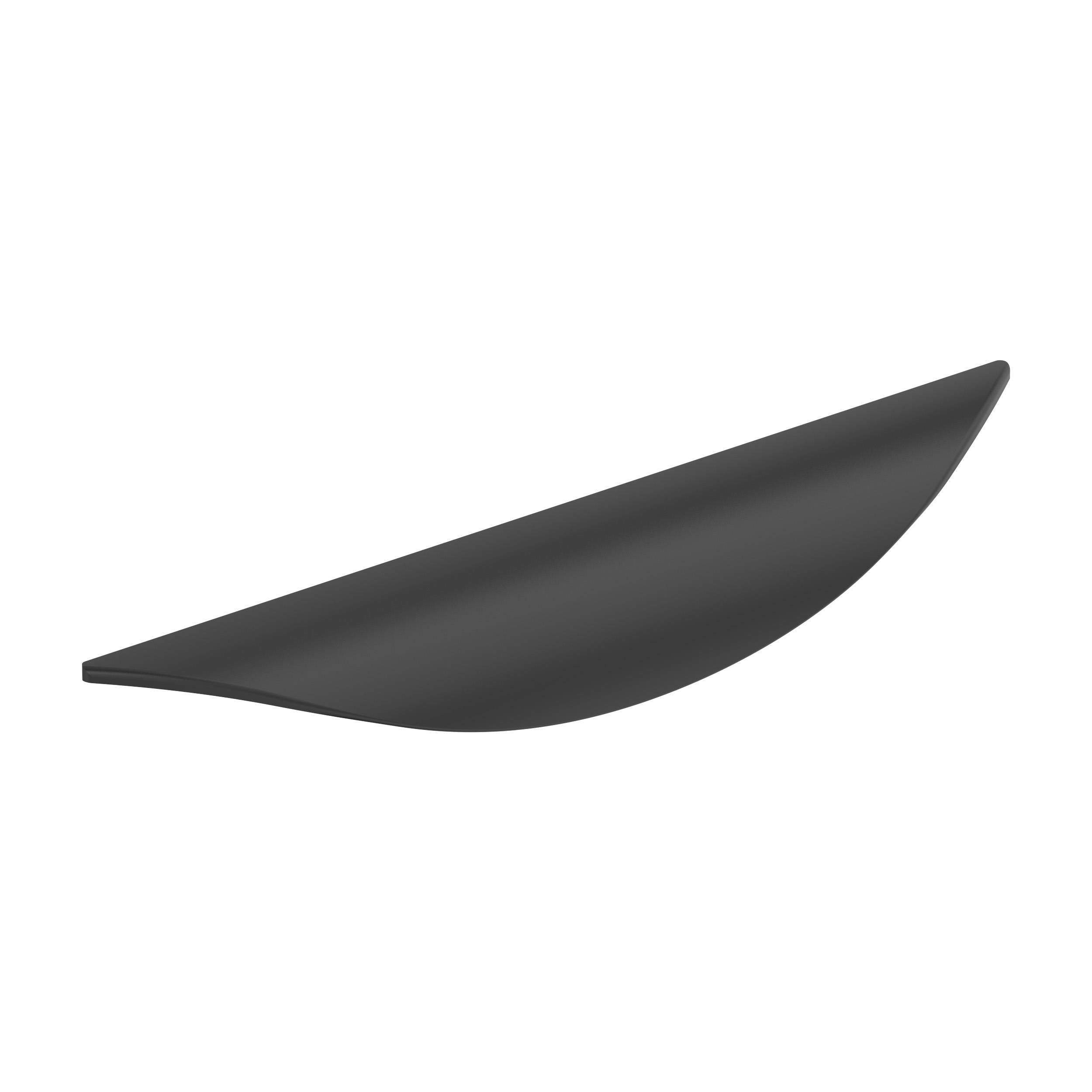Current 3-3/4 inch (96mm) Center-to-Center Matte Black Cabinet Pull