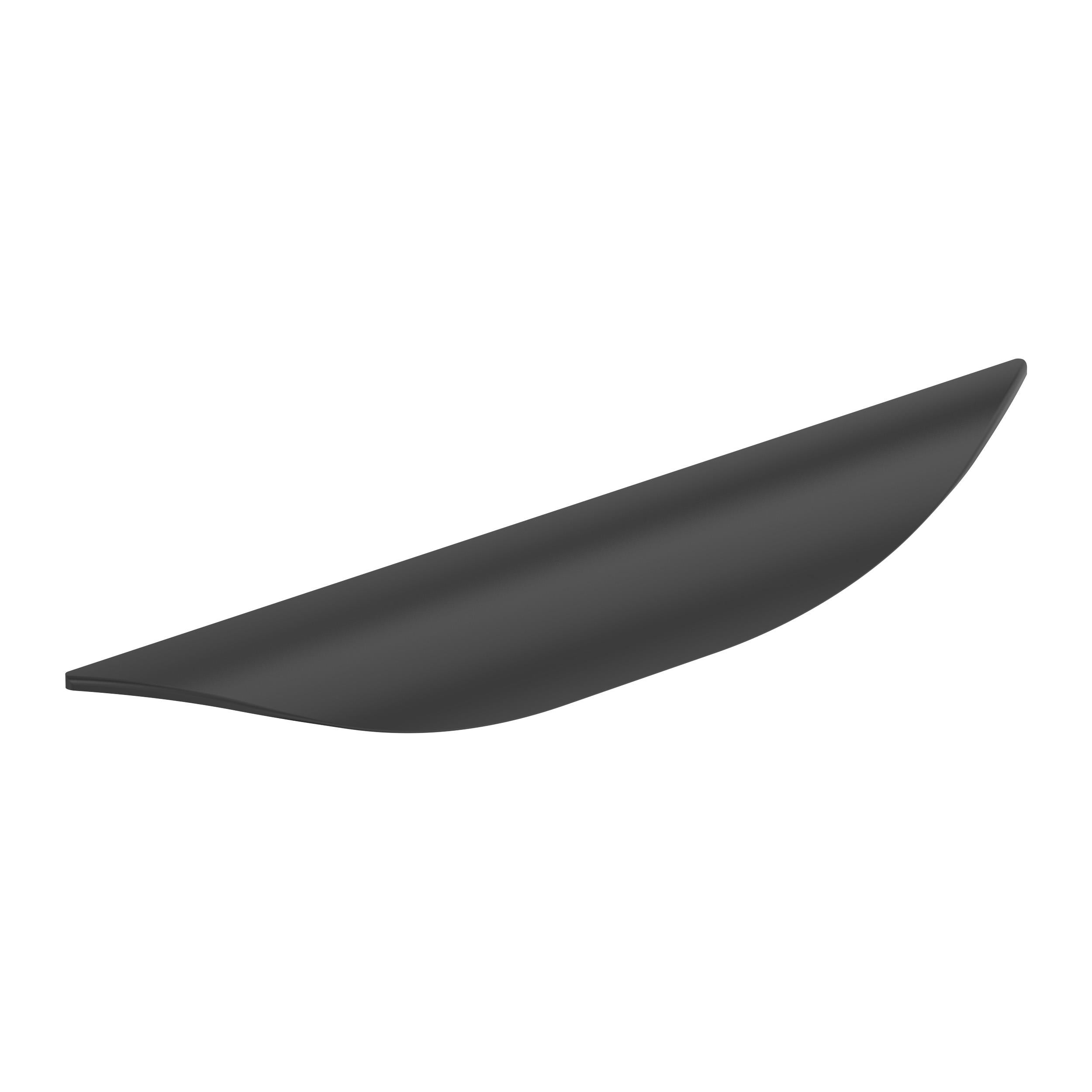 Current 5-1/16 inch (128mm) Center-to-Center Matte Black Cabinet Pull