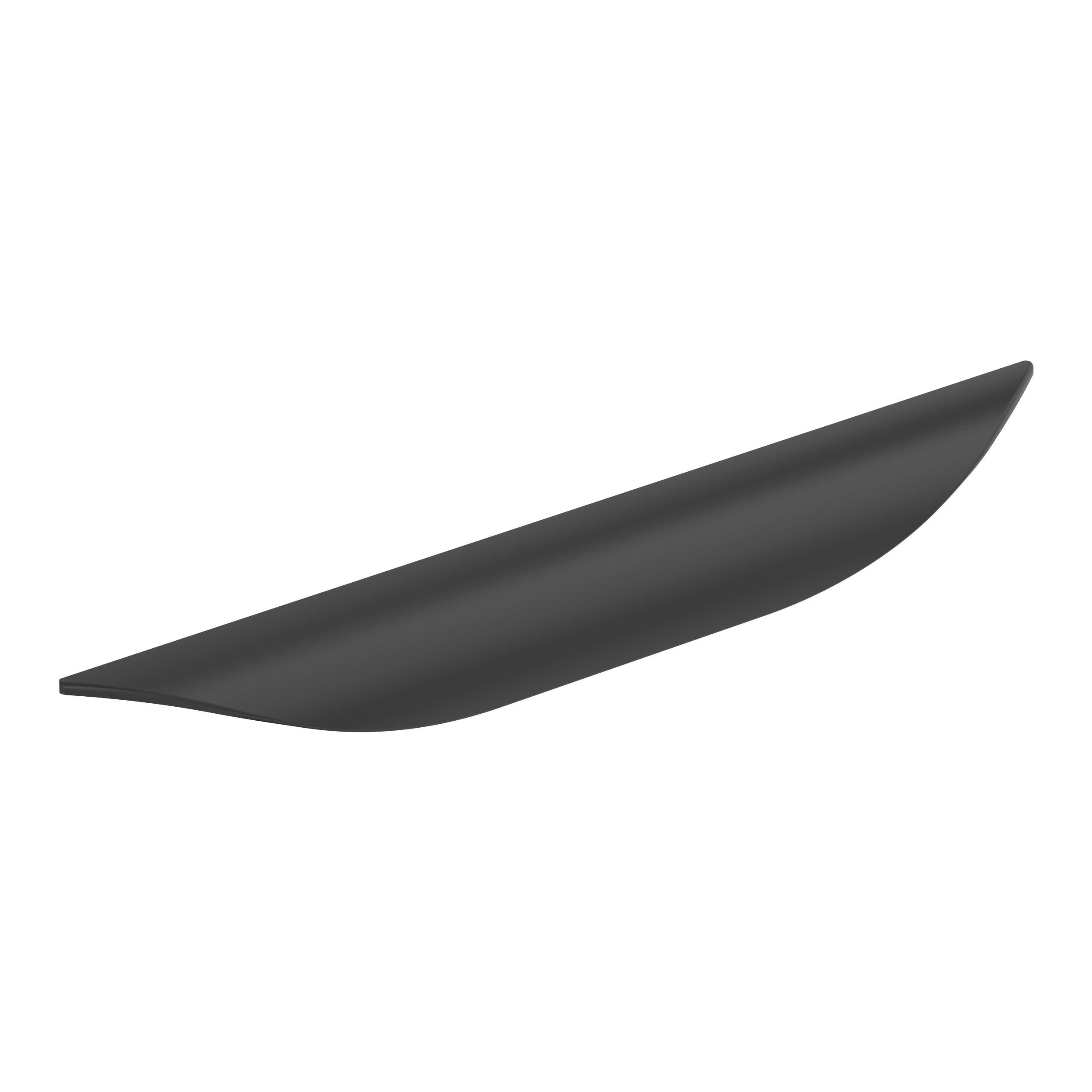 Current 6-5/16 inch (160mm) Center-to-Center Matte Black Cabinet Pull