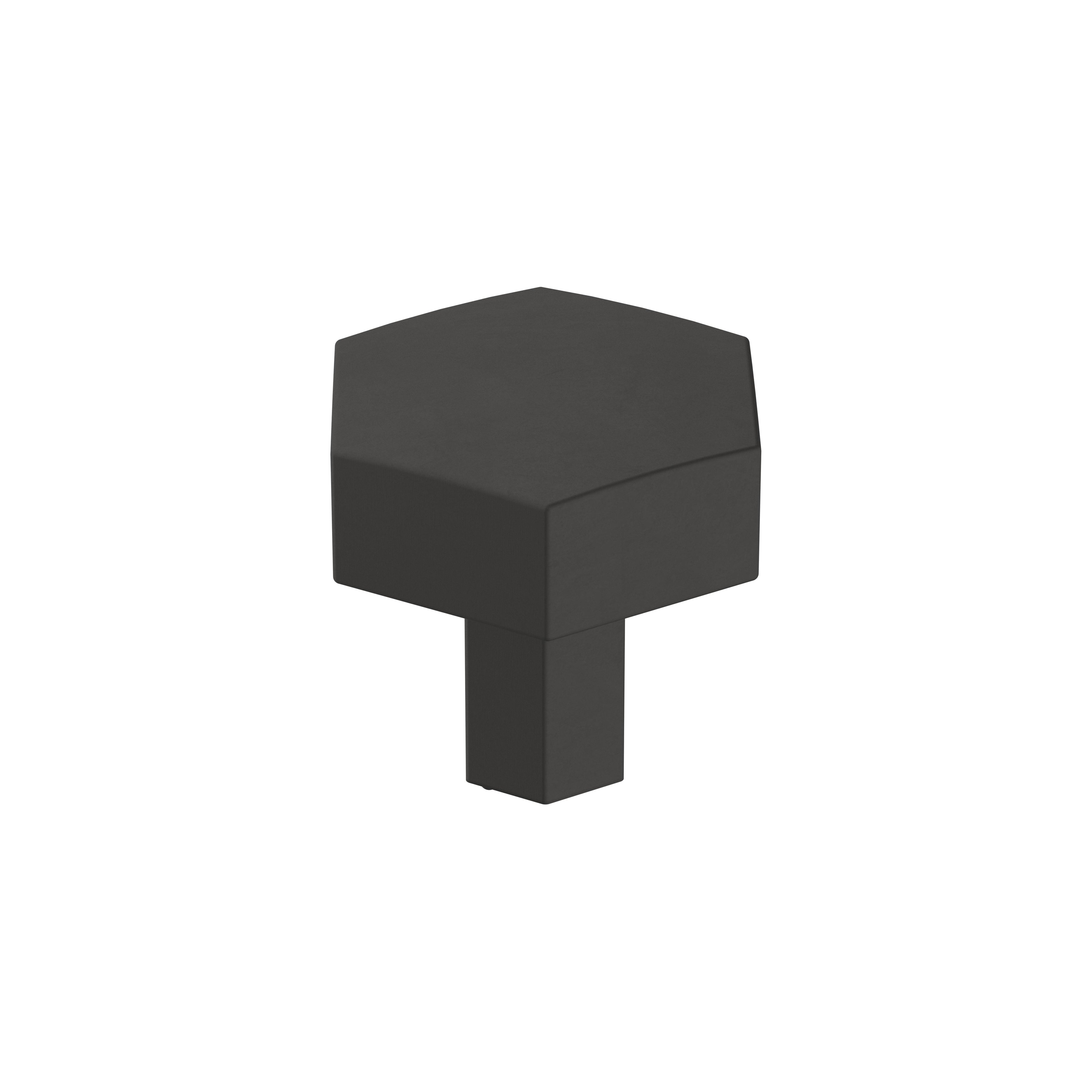 Caliber 1-1/4 inch (32mm) Diameter Matte Black Cabinet Knob