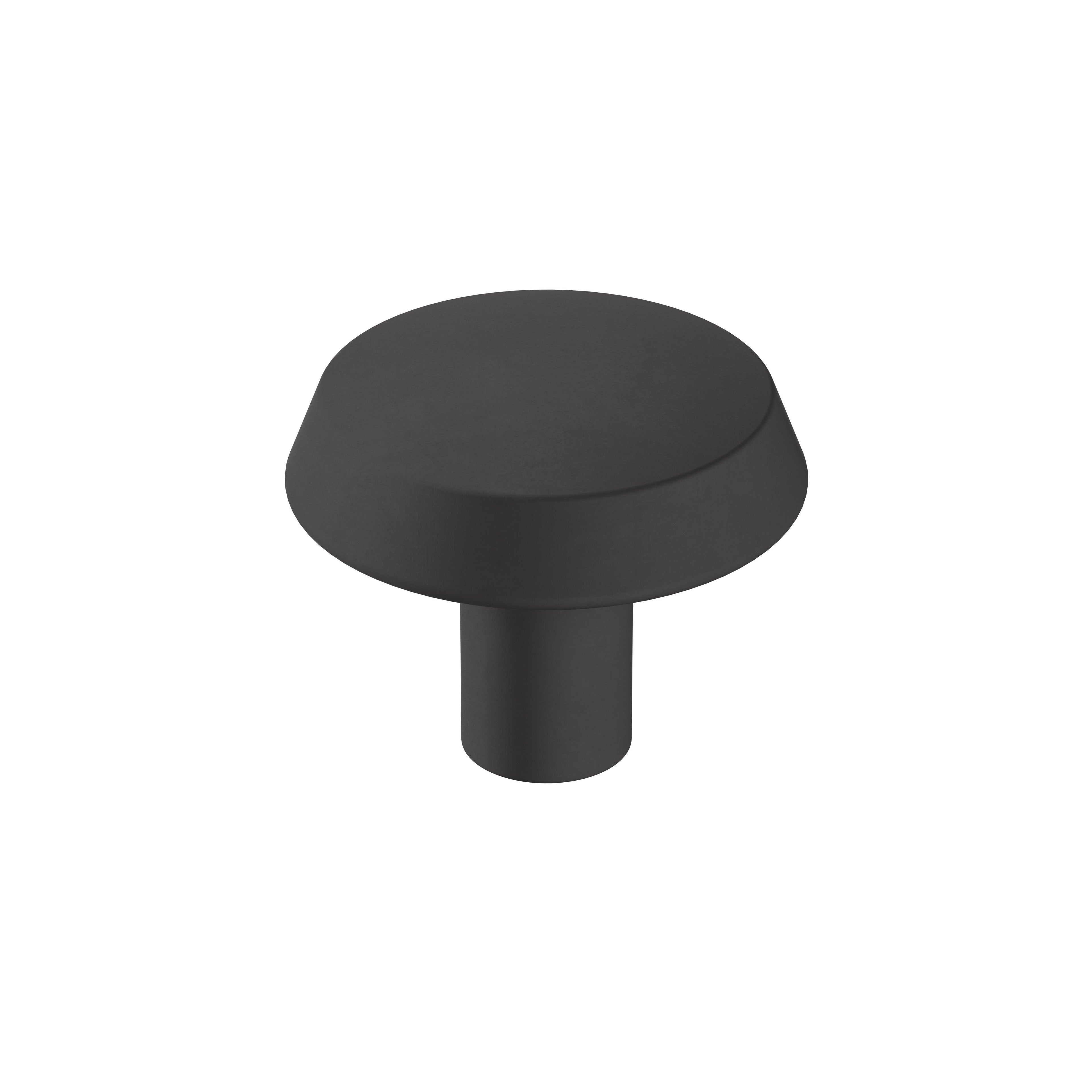 Premise 1-1/4 inch (32mm) Diameter Matte Black Cabinet Knob