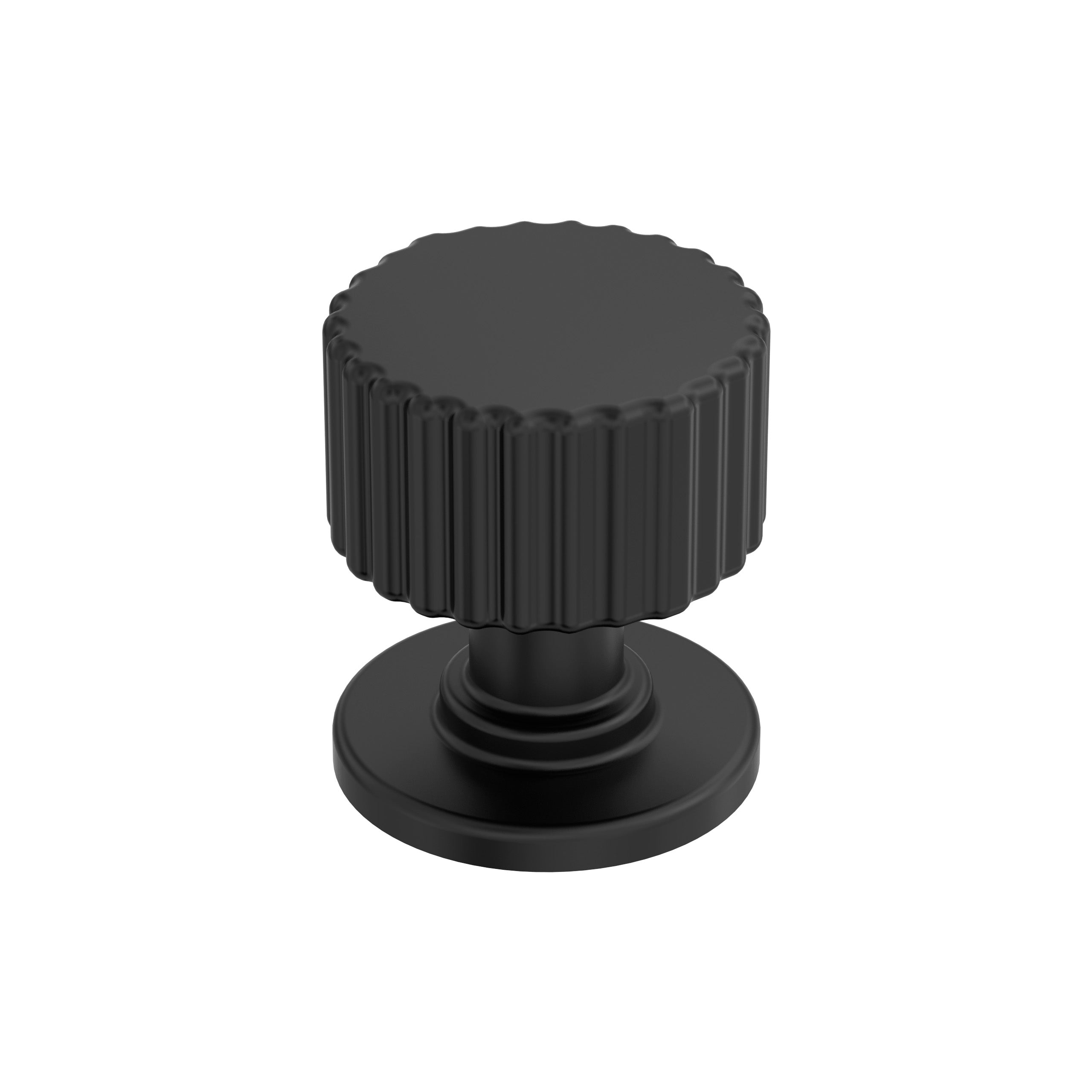 Ballard 1-1/8 inch (29mm) Diameter Matte Black Cabinet Knob