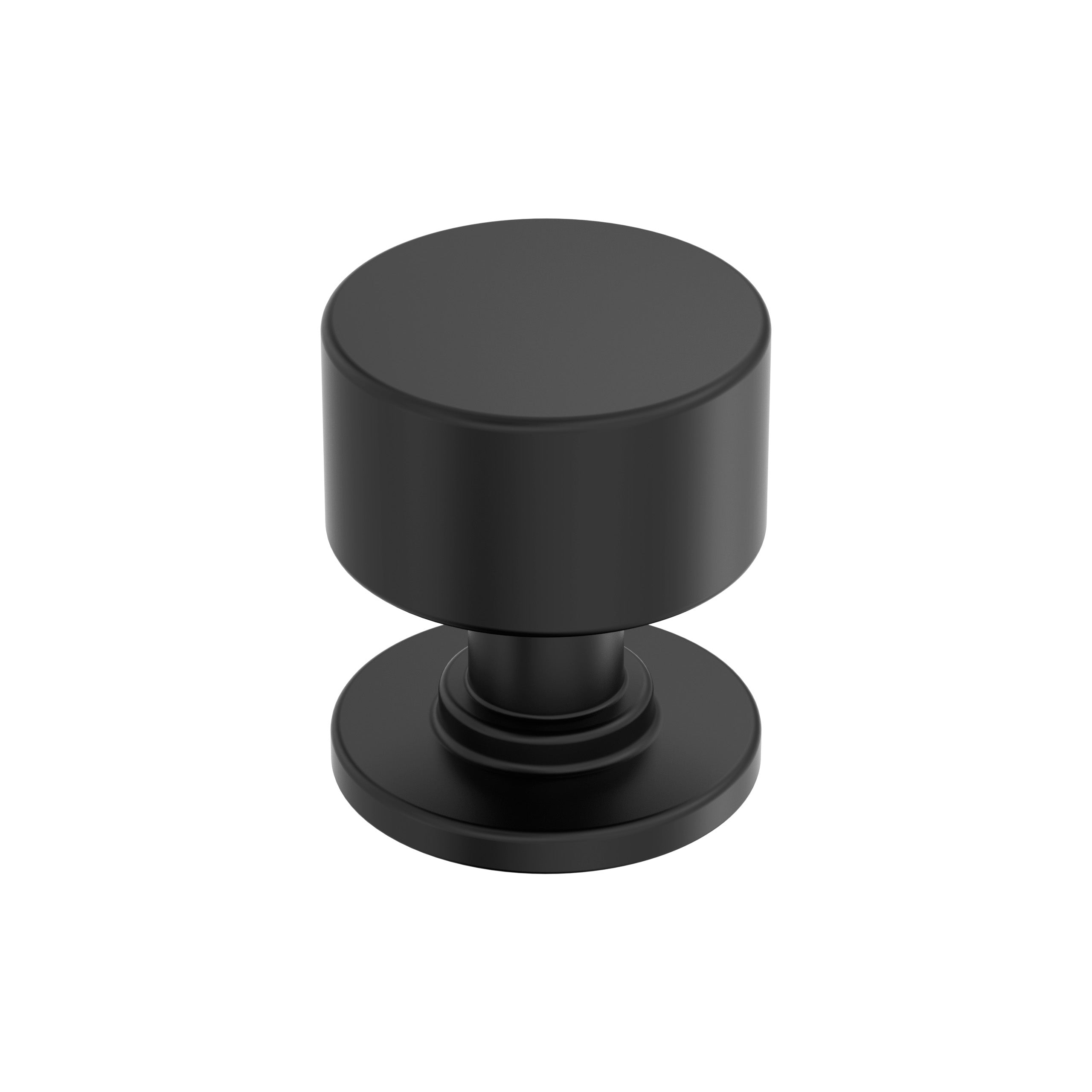 Balon 1-1/8 inch (29mm) Diameter Matte Black Cabinet Knob