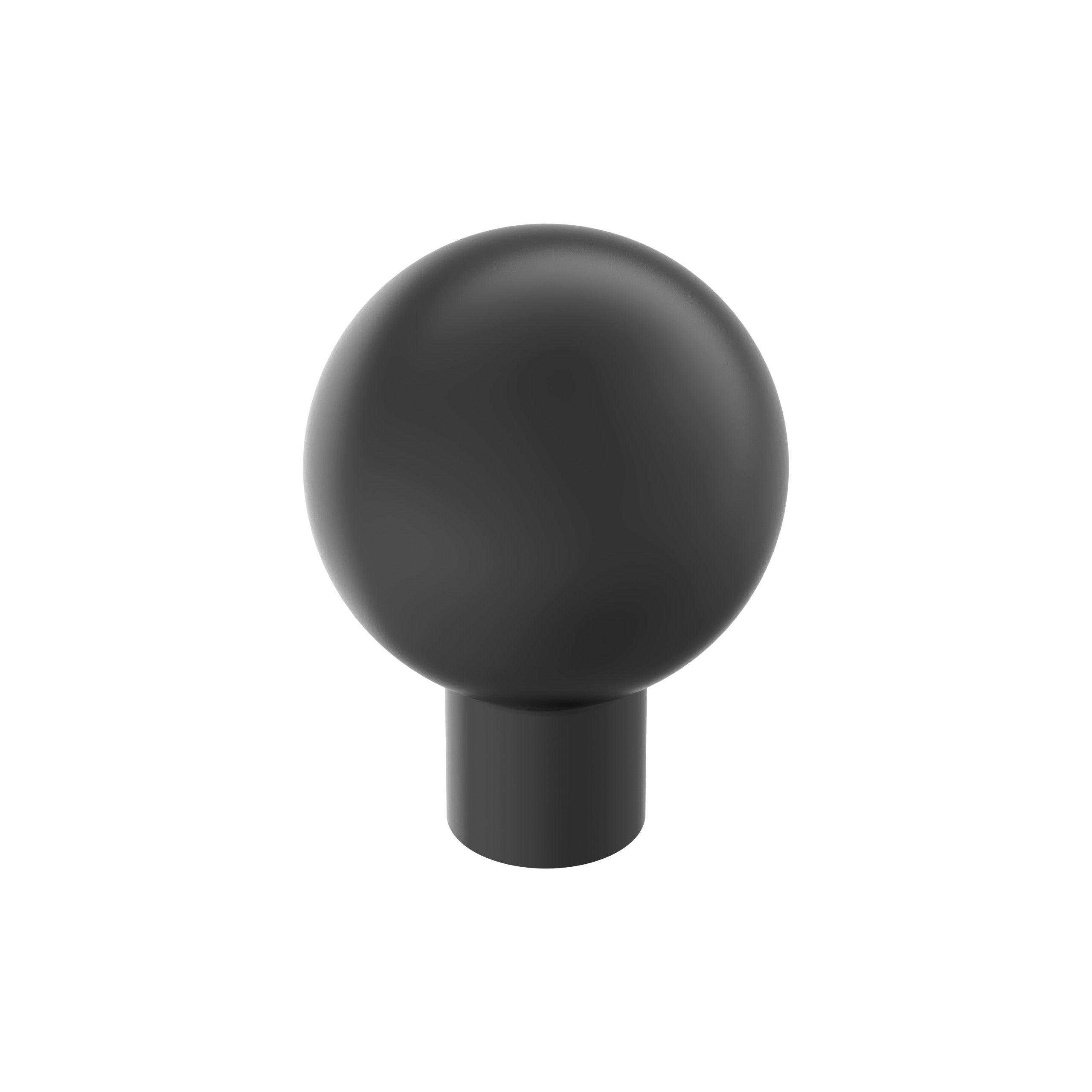 Coble 1-1/8 inch (29mm) Diameter Matte Black Cabinet Knob