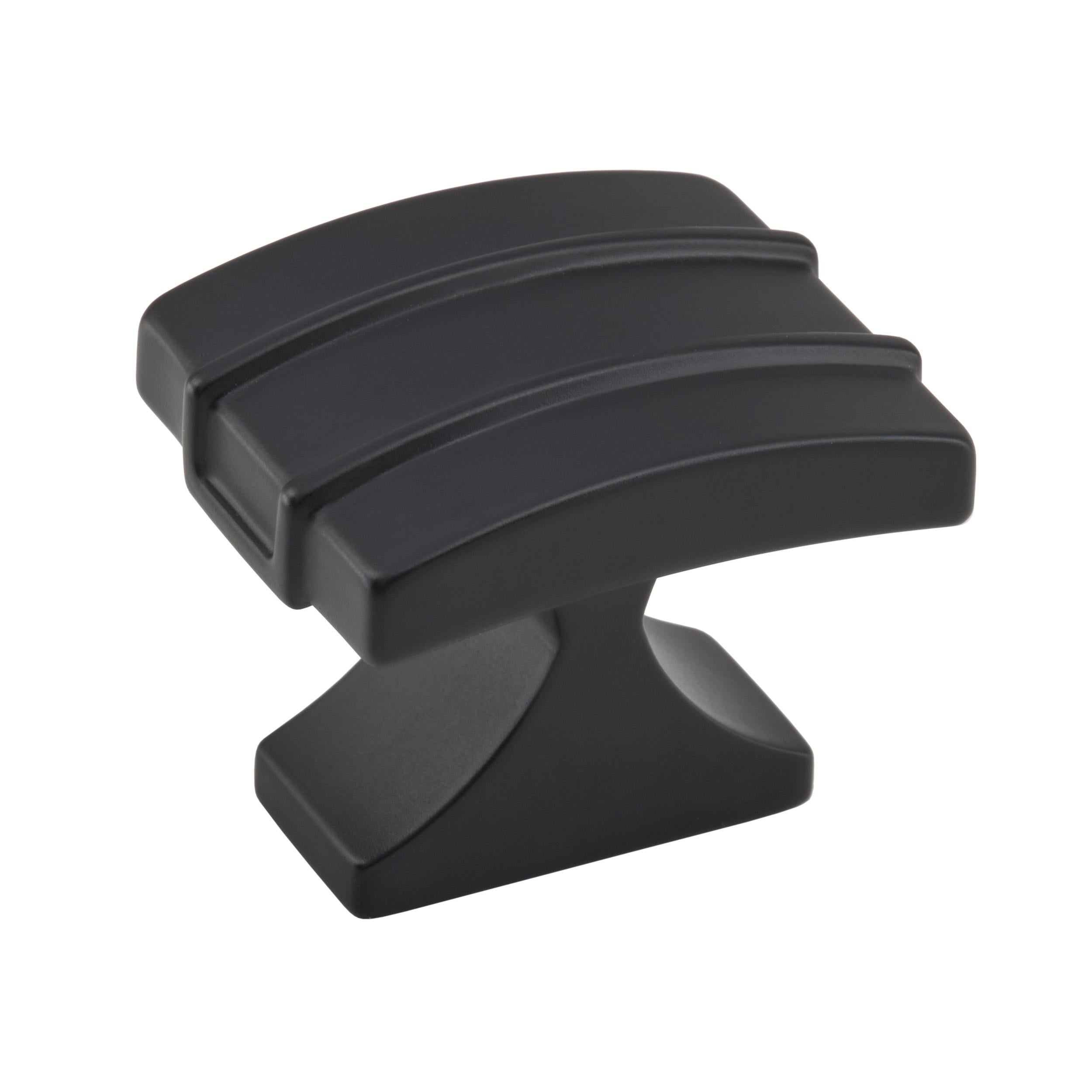 Davenport 1-1/2 inch (38mm) Length Matte Black Cabinet Knob