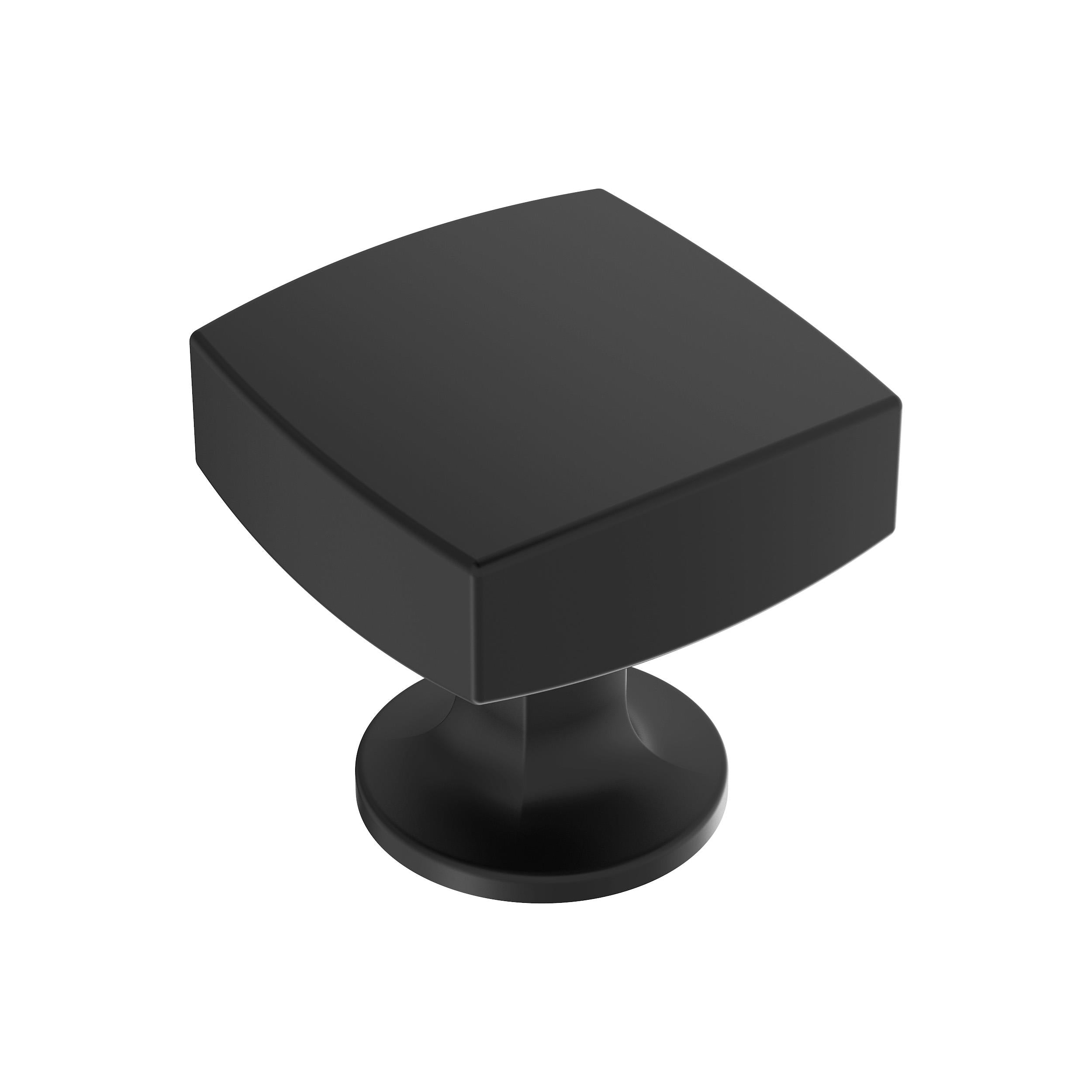 Everett 1-1/4 inch (32mm) Length Matte Black Cabinet Knob